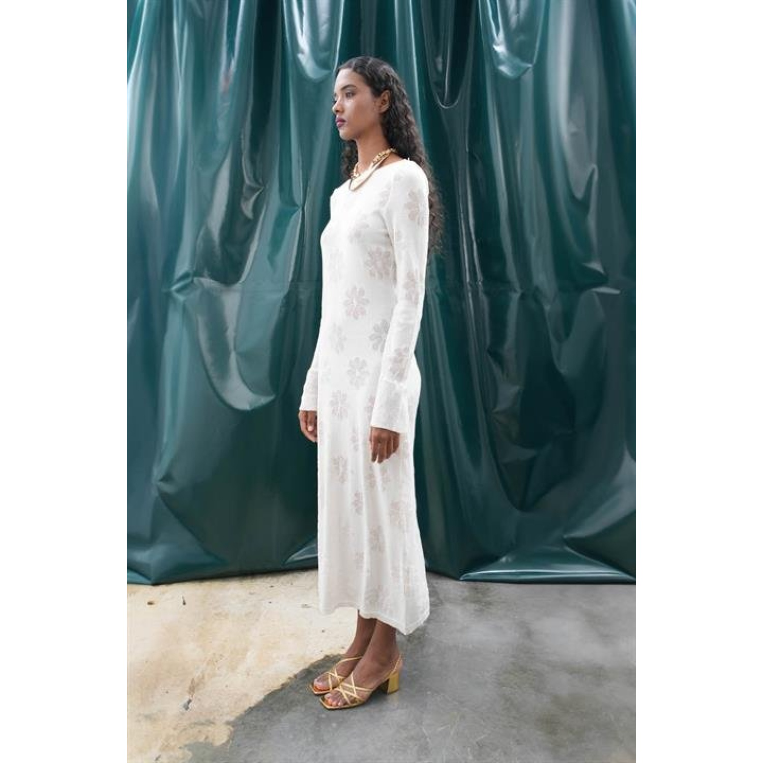 Lucky Life Kadın Çiçek Desenli Maxi Boy Elbise Lucky Life Kadın Çiçek Desenli Maxi Boy Elbise