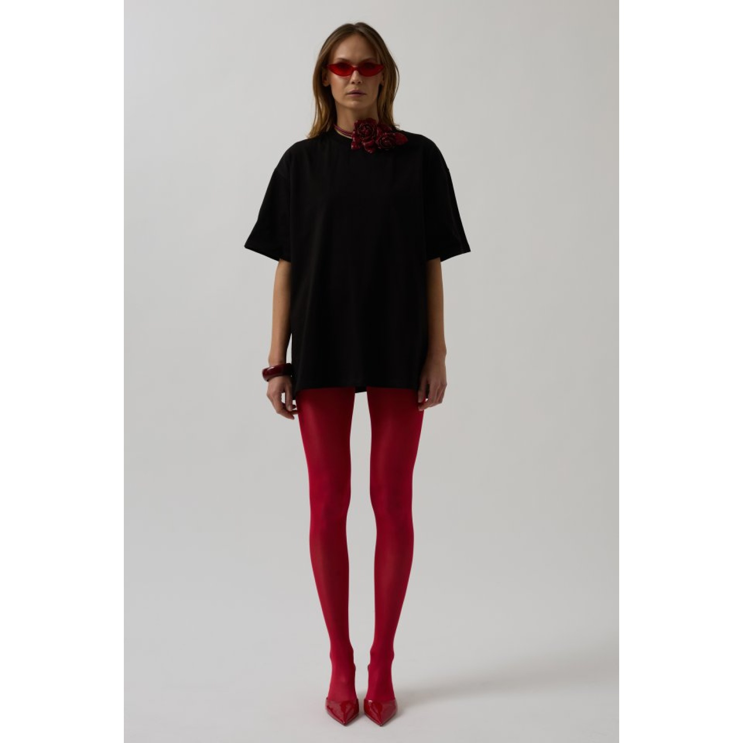 Lucky Life Kadın Sırt Baskılı Oversize T-Shirt