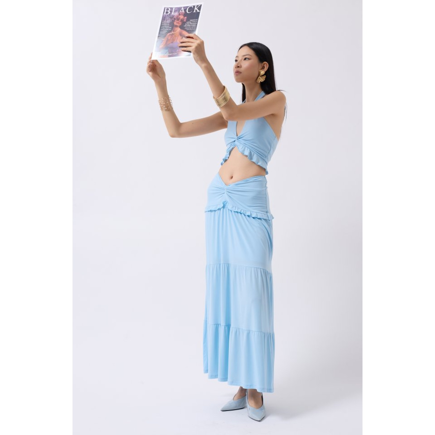 Lucky Life Kadın Büzgü Detay Asimetrik Bel Etek Lucky Life Kadın Büzgü Detay Asimetrik Bel Etek