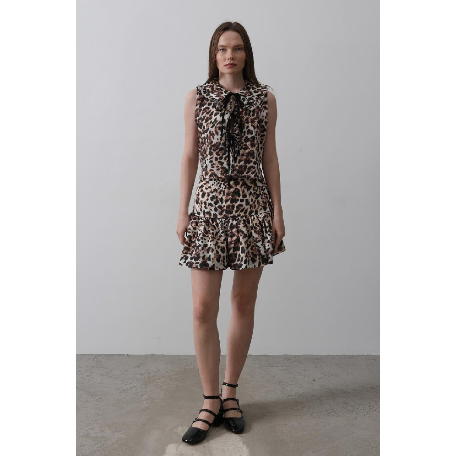 Lucky Life Kadın Leopar Desen Mini Etek - Leopar