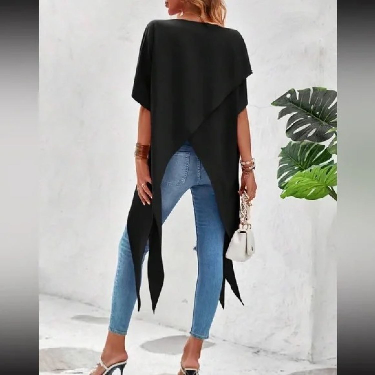 Lucky Life Kadın Kısa Kollu Asimetrik Kesim Sandy Uzun Bluz Lucky Life Kadın Kısa Kollu Asimetrik Kesim Sandy Uzun Bluz