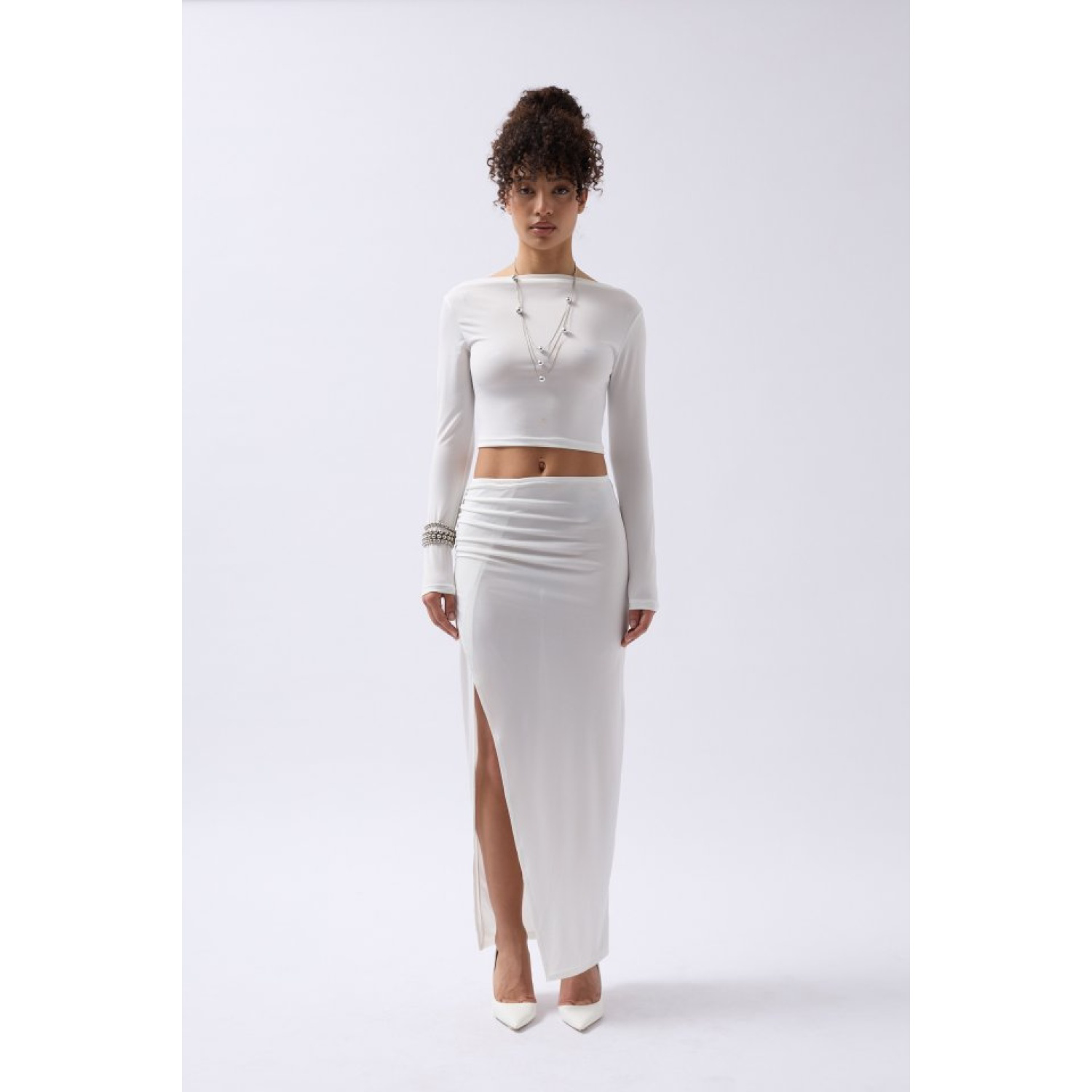 Lucky Life Kadın Yırtmaç Detay Maxi Etek Lucky Life Kadın Yırtmaç Detay Maxi Etek