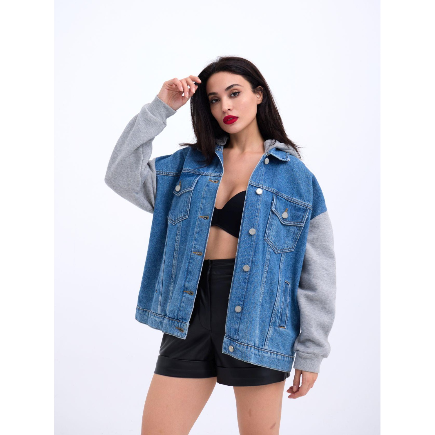 Lucky Life Kadın 712 KOT CEKET-MAVİ