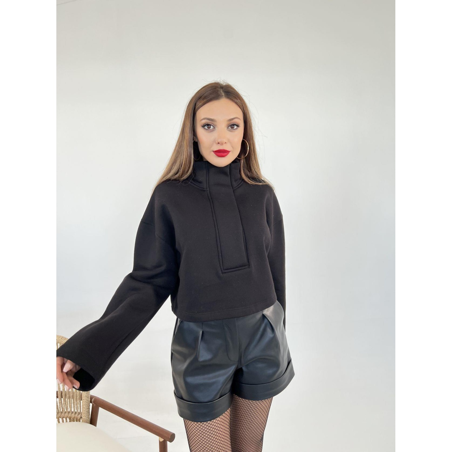 Lucky Life Kadın 01 SWEAT-SİYAH