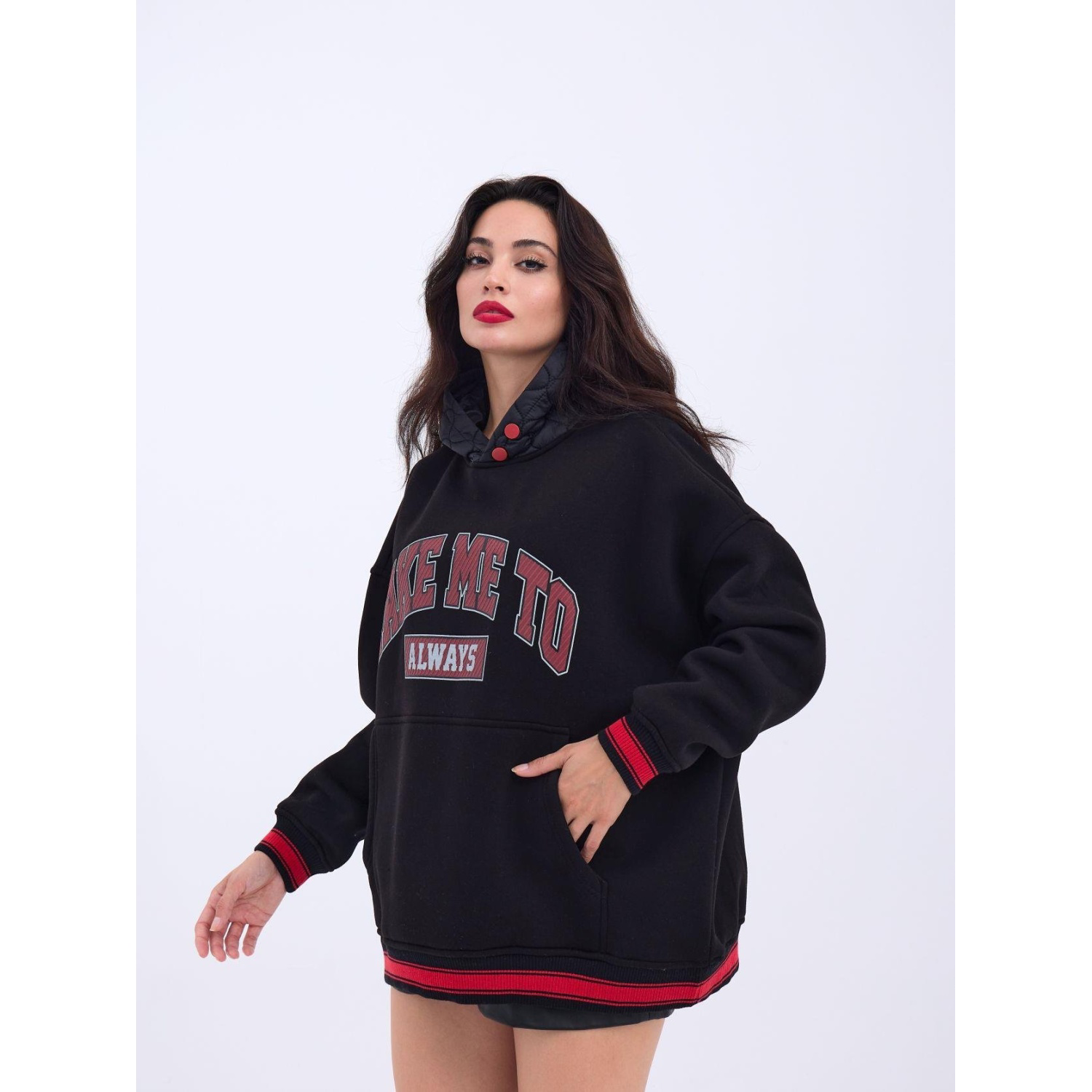Lucky Life Kadın SWEAT-SİYAH Lucky Life Kadın SWEAT-SİYAH