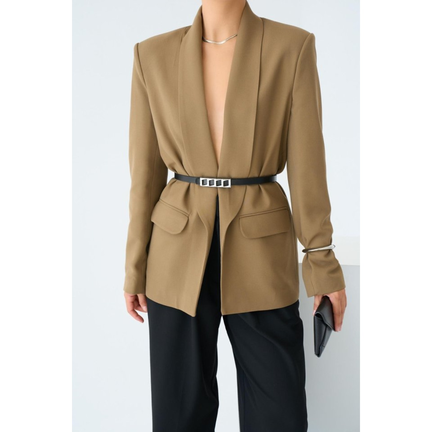 Lucky Life Kadın Astarı Leopar Ceket - Vizon