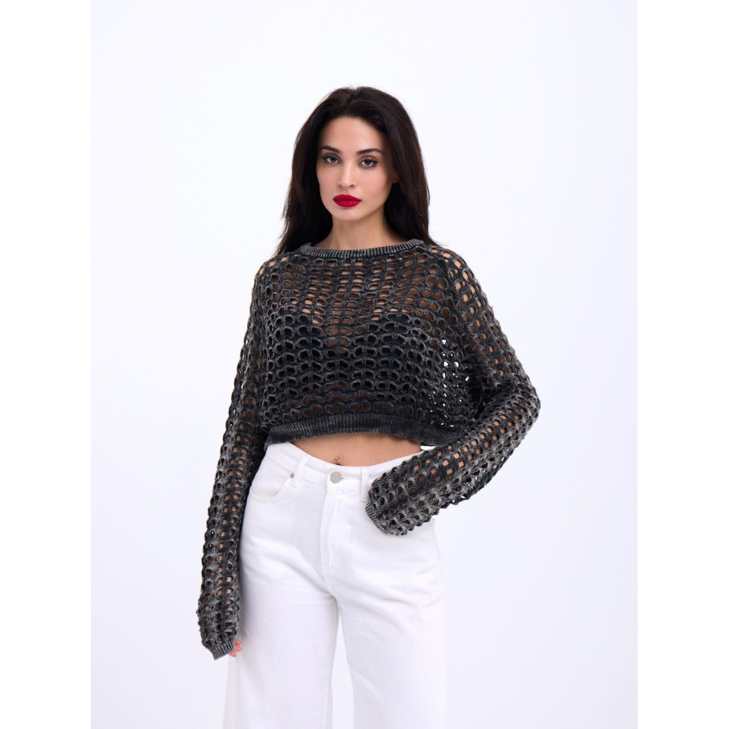 Lucky Life Kadın 58 TRİKO FİLE BOLERO-SİYAH