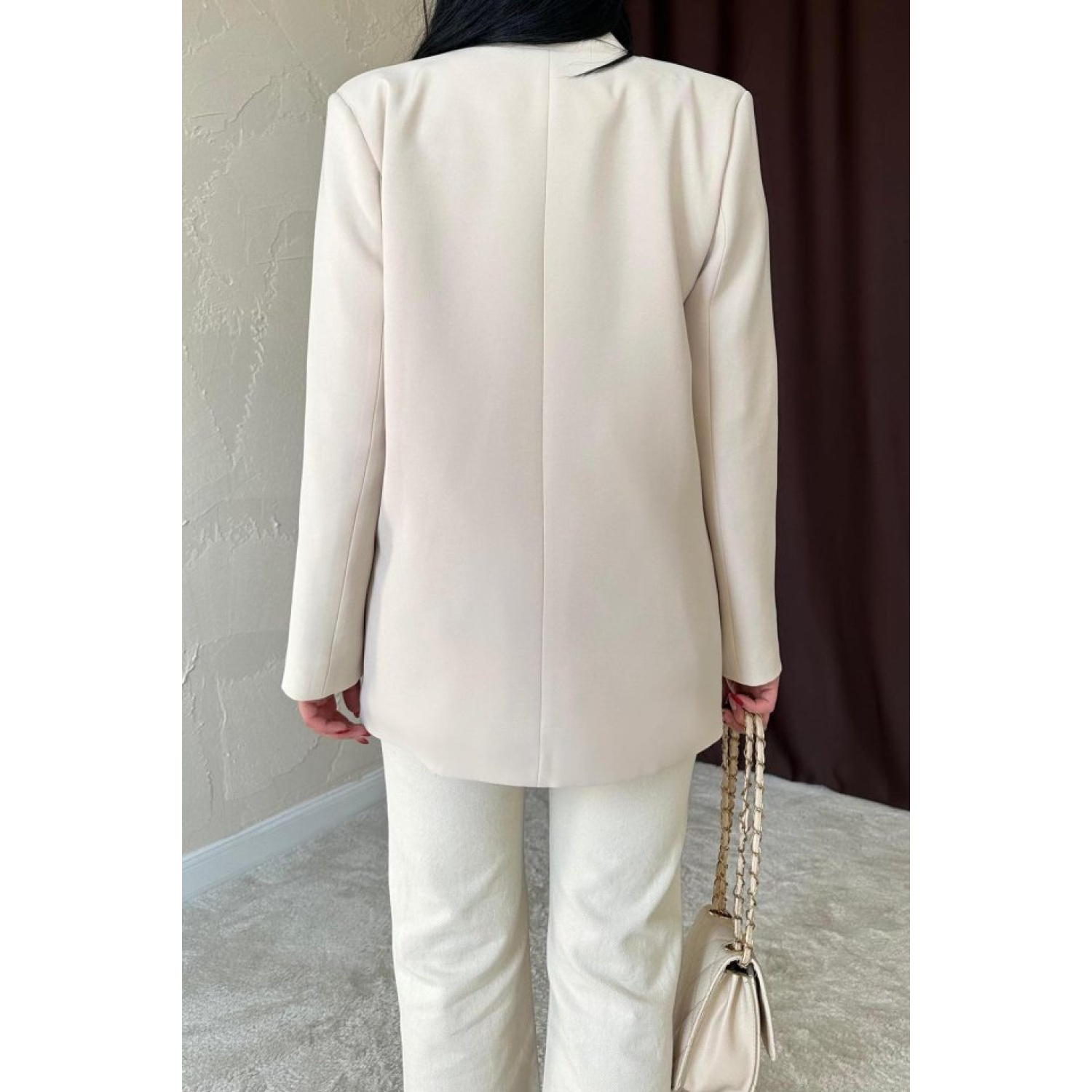 Lucky Life Kadın Bej Blazer Ceket