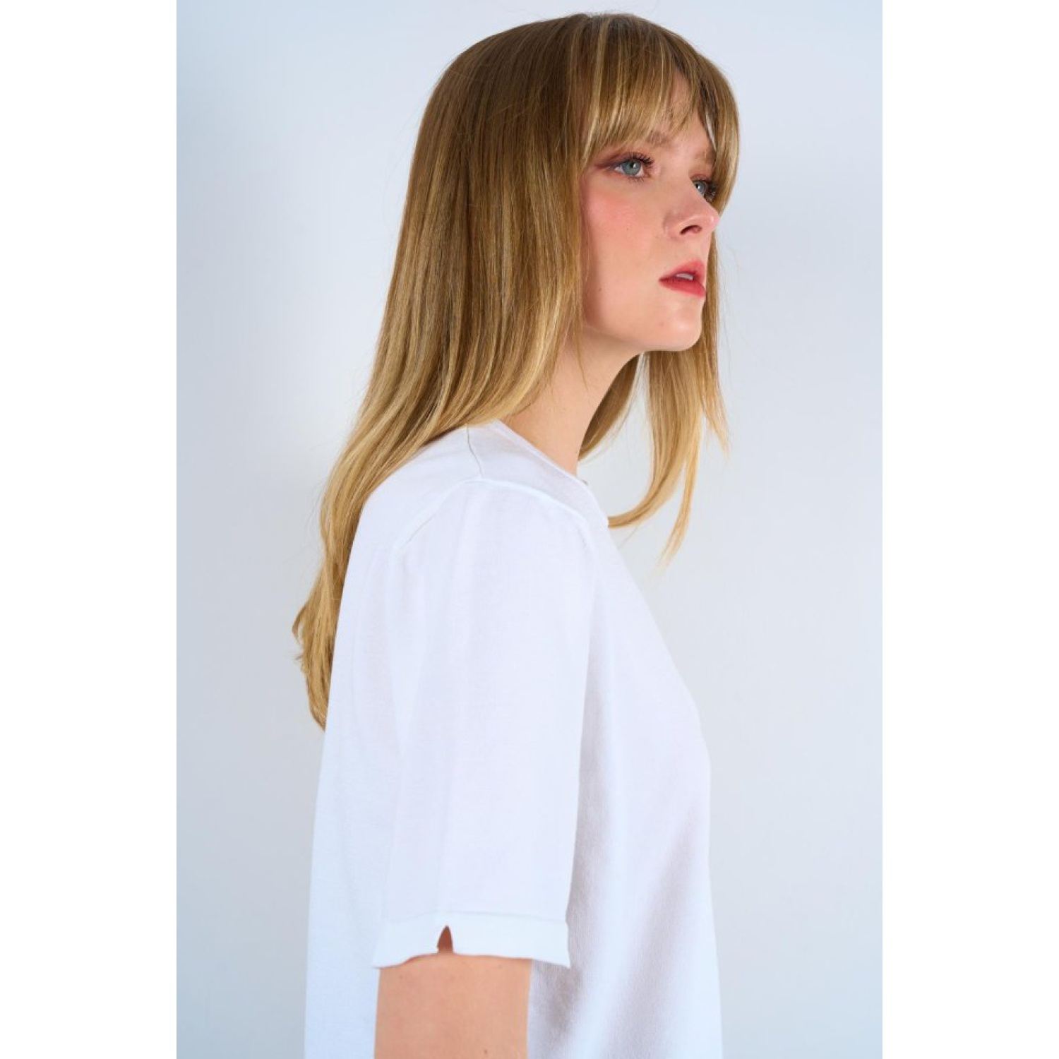 Lucky Life Kadın Vaniza Örgü Kazak - Optik Beyaz