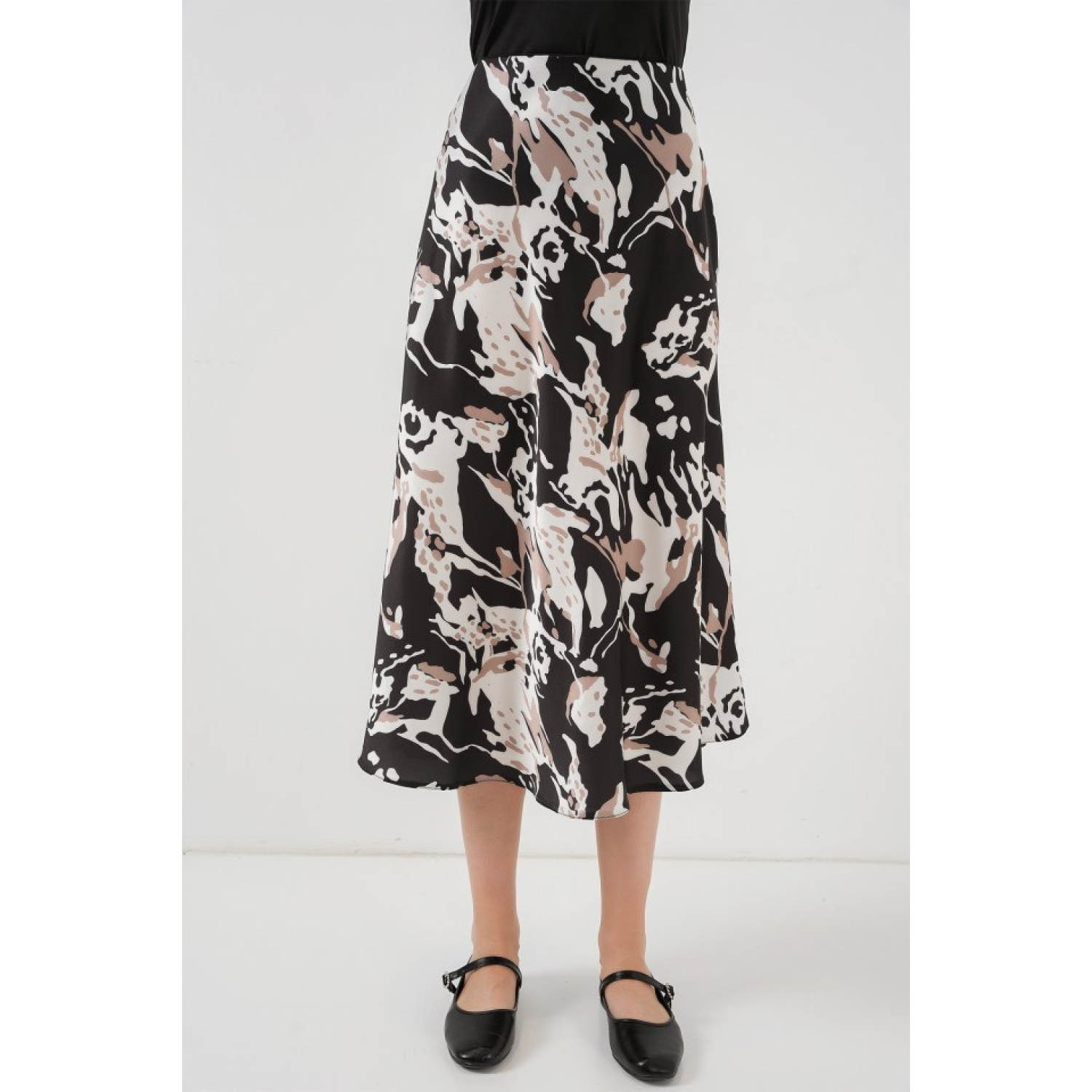 Lucky Life Kadın Saten Etek - Y.Bej