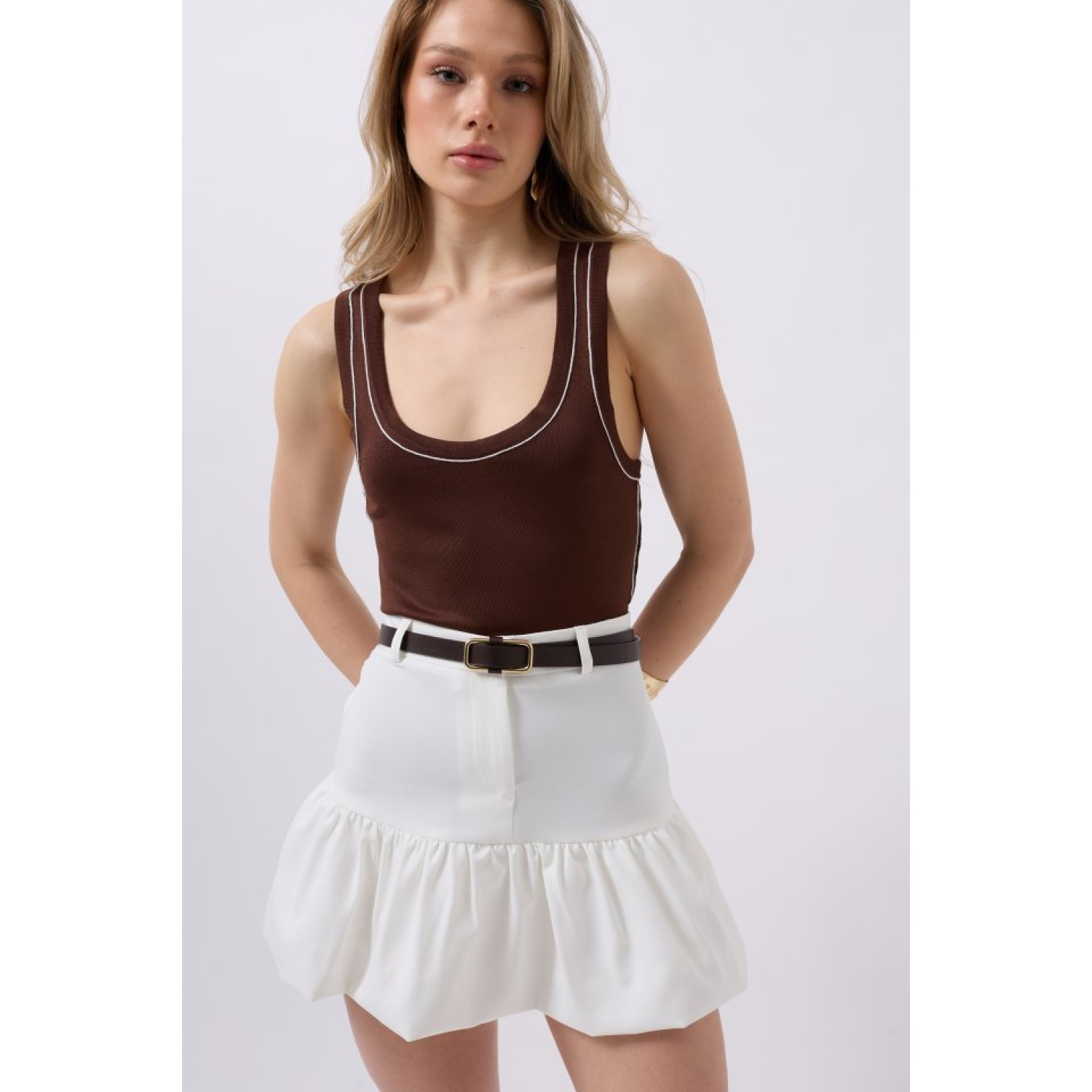 Lucky Life Kadın Büzgü Detay Mini Etek Lucky Life Kadın Büzgü Detay Mini Etek