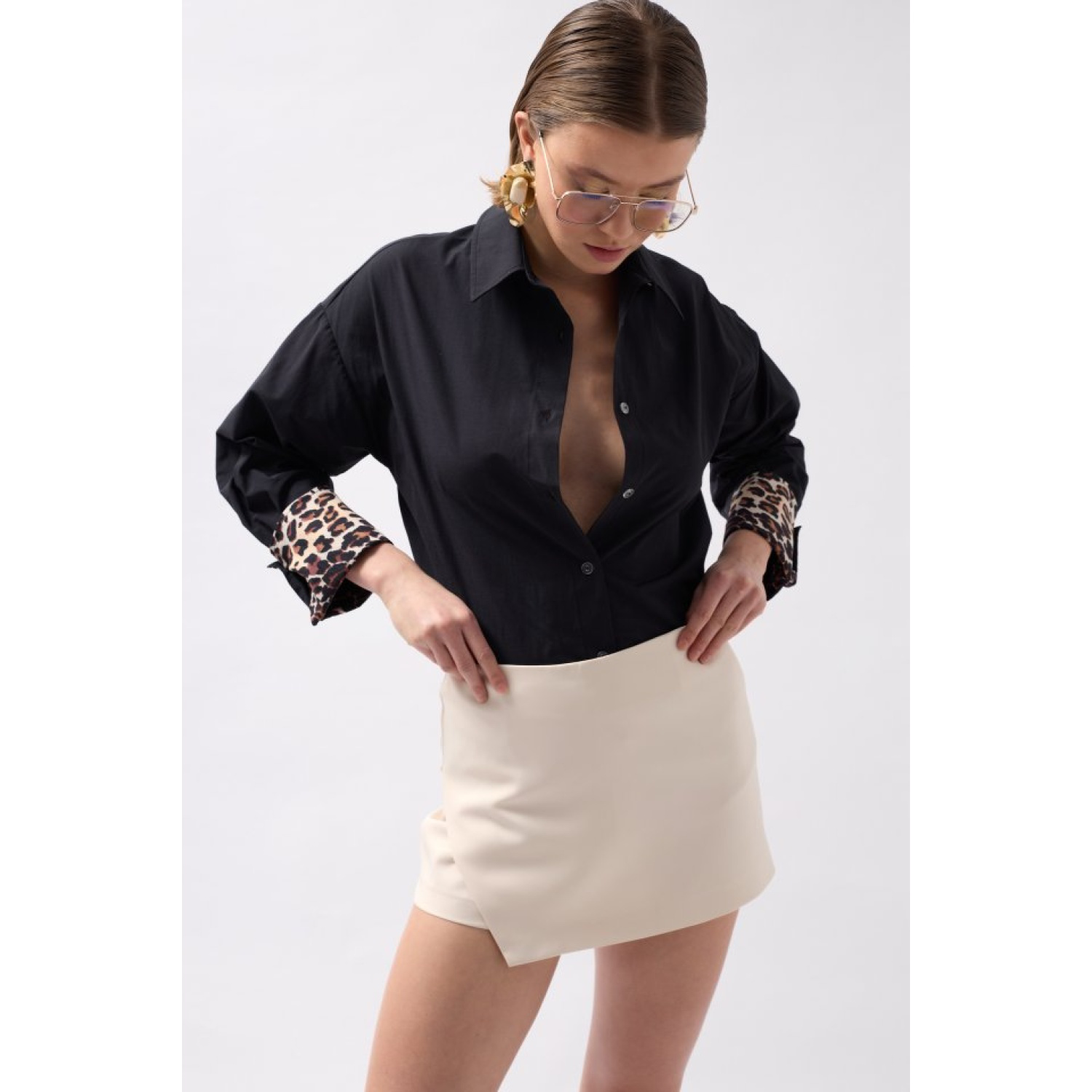 Lucky Life Kadın Basic Mini Şort Etek