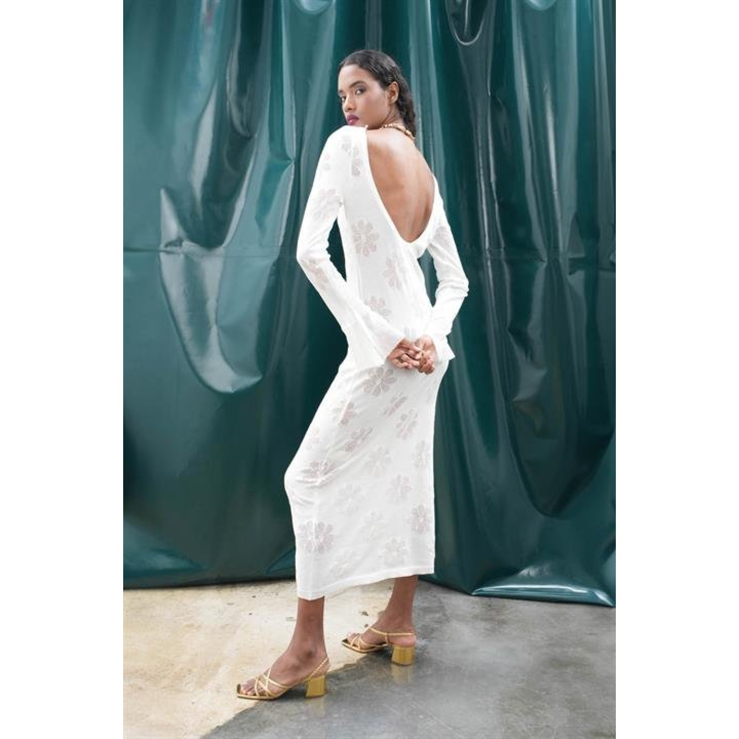 Lucky Life Kadın Çiçek Desenli Maxi Boy Elbise Lucky Life Kadın Çiçek Desenli Maxi Boy Elbise