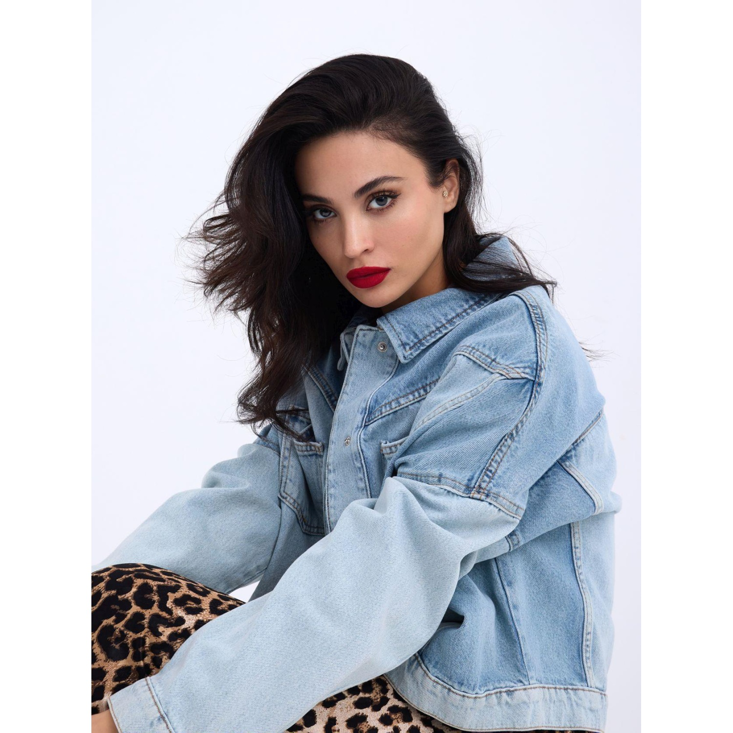 Lucky Life Kadın 789 KOT CEKET-MAVİ