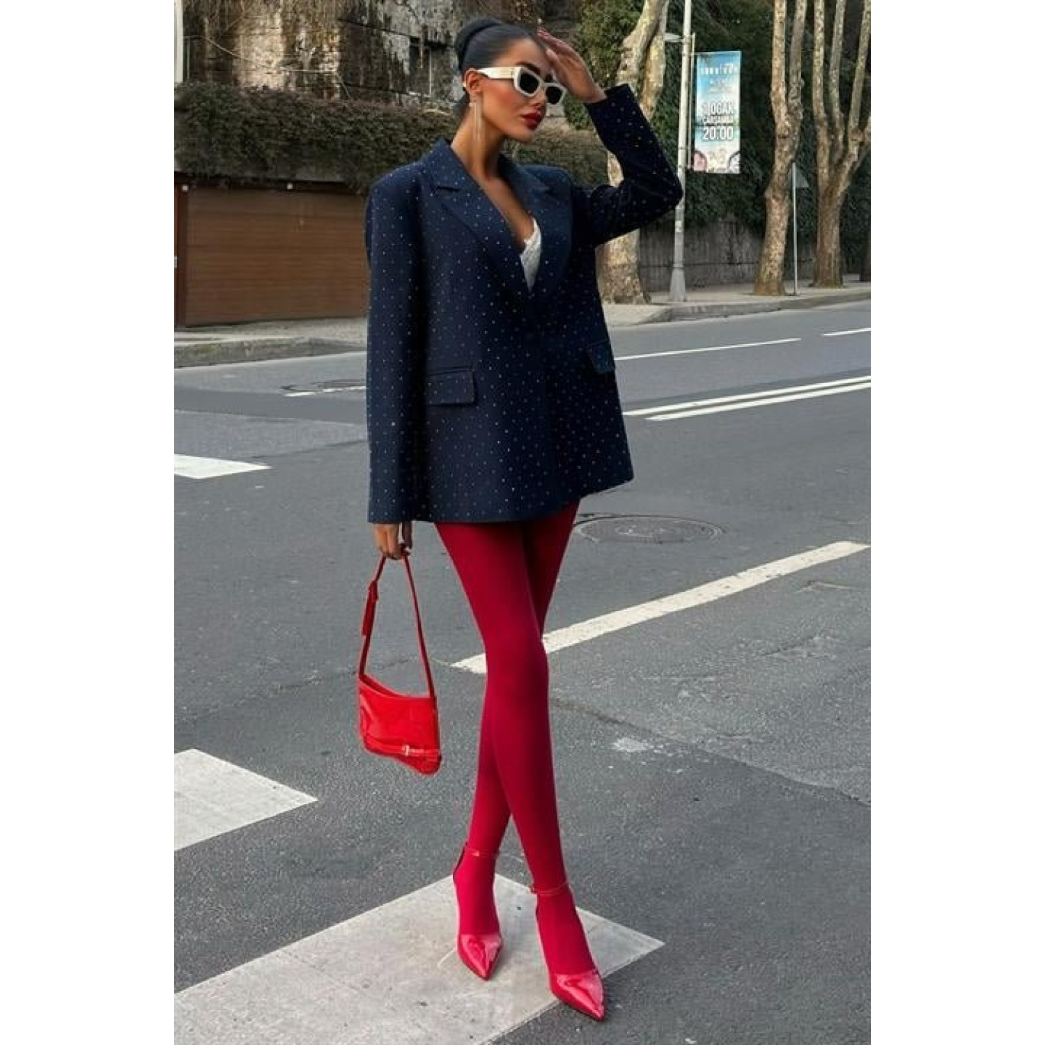 Lucky Life Kadın Taş Detaylı Lucky Life Kadın Premium Blazer Ceke