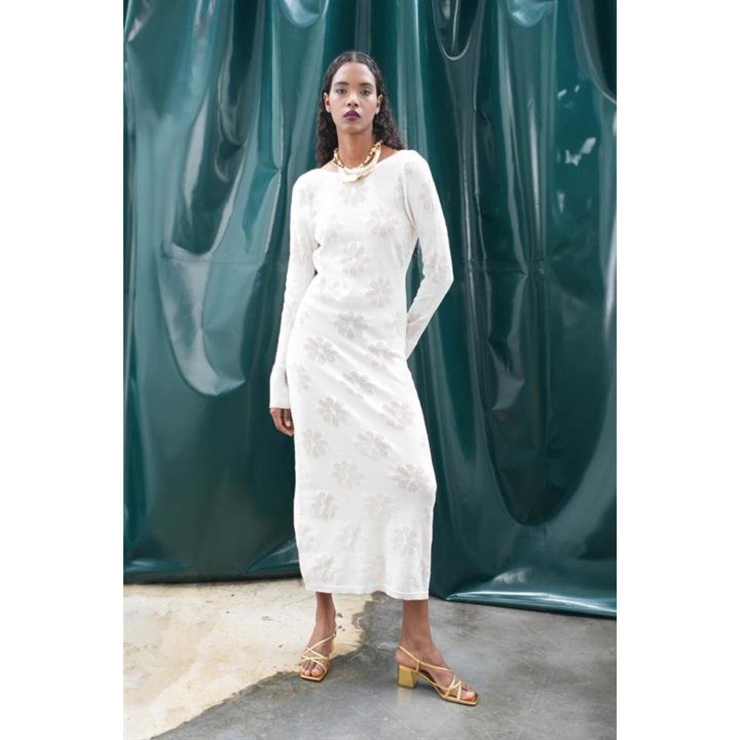 Lucky Life Kadın Çiçek Desenli Maxi Boy Elbise Lucky Life Kadın Çiçek Desenli Maxi Boy Elbise