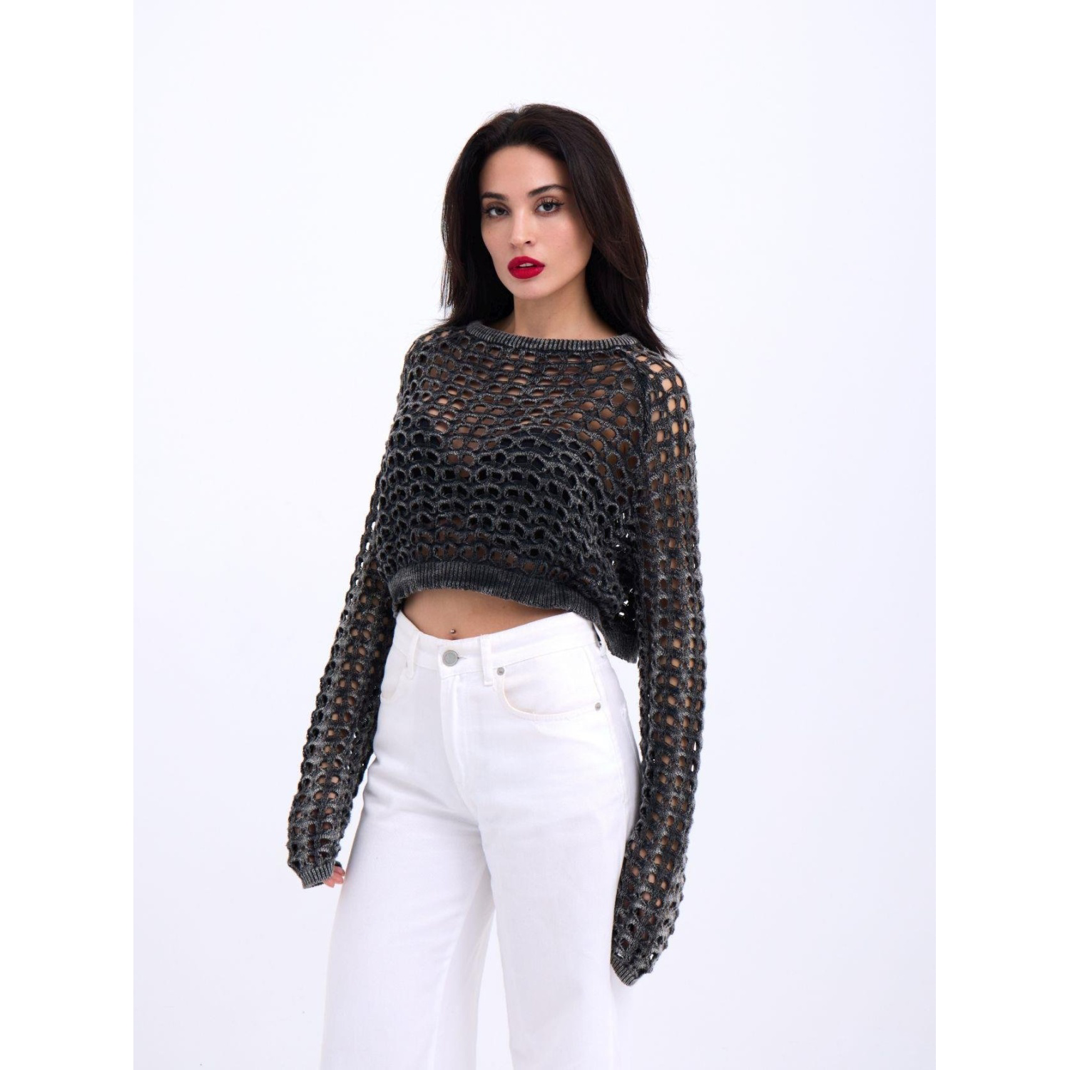 Lucky Life Kadın 58 TRİKO FİLE BOLERO-SİYAH