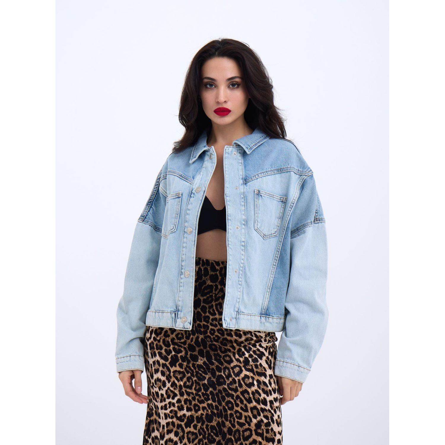 Lucky Life Kadın 789 KOT CEKET-MAVİ