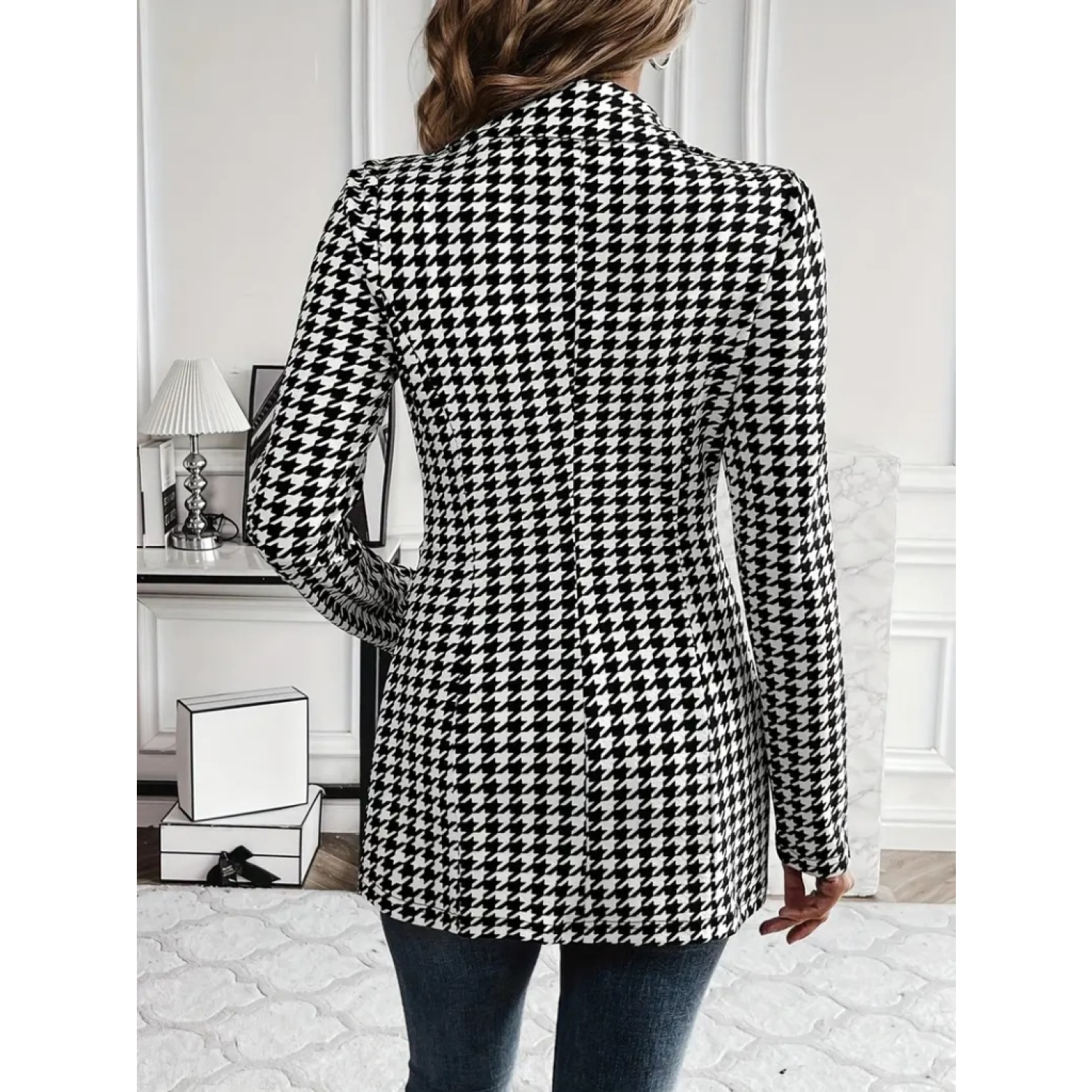 Lucky Life Kadın Uzun Kollu Yakalı önden Düğmeli Kazayağı Dokuma Lucky Life Kadın Uzun Kollu Yakalı önden Düğmeli Kazayağı Dokuma