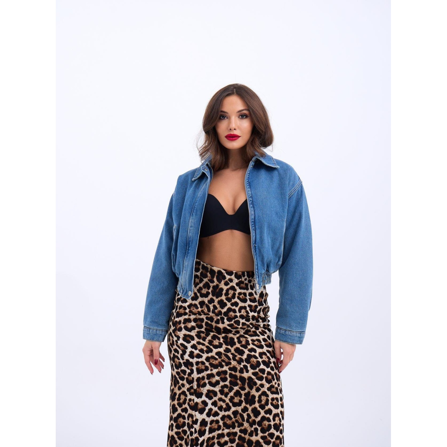 Lucky Life Kadın 701 KOT CEKET-MAVİ