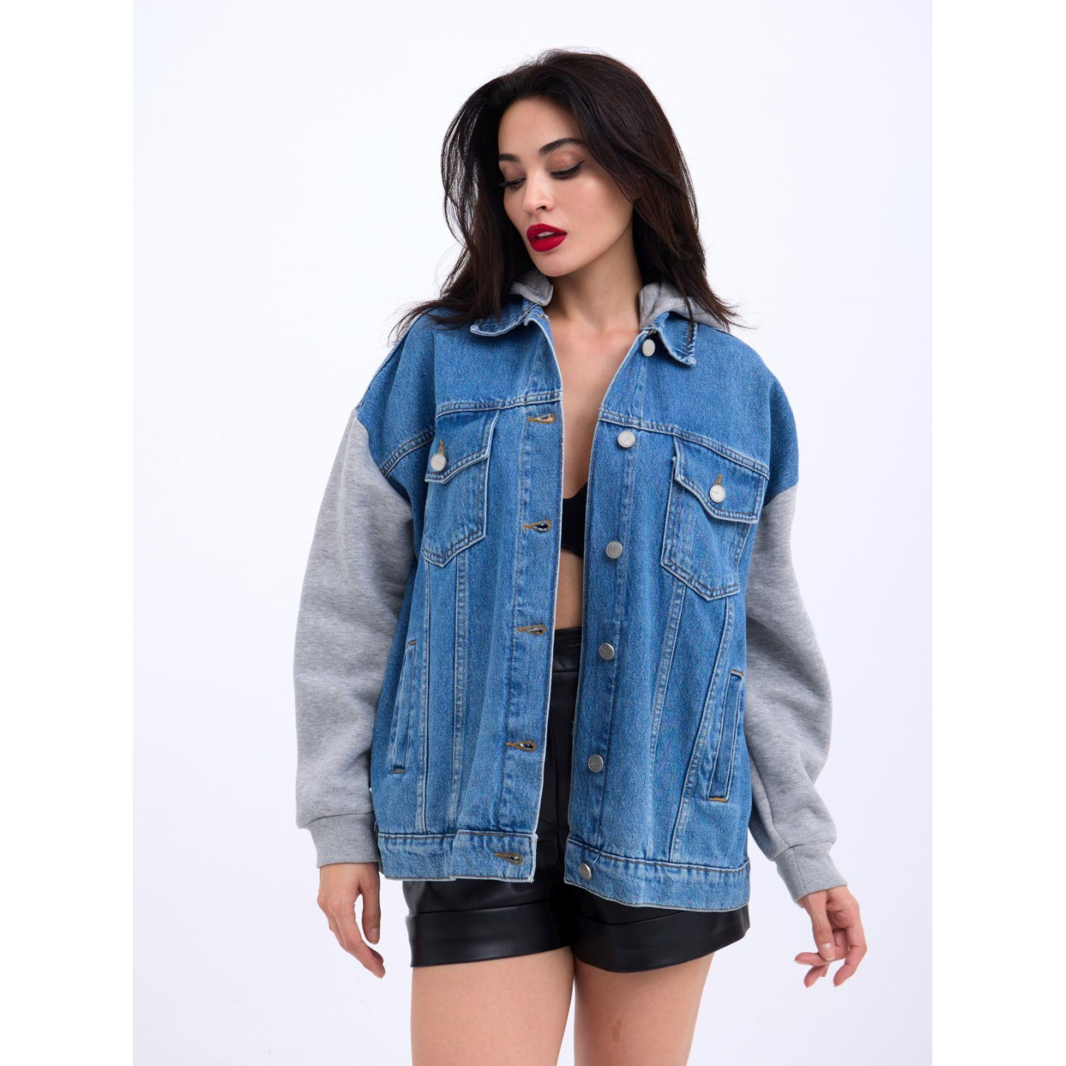 Lucky Life Kadın 712 KOT CEKET-MAVİ