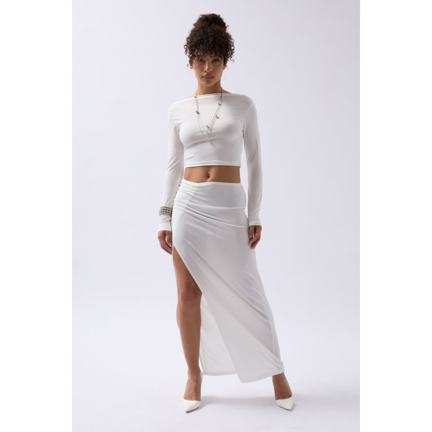 Lucky Life Kadın Yırtmaç Detay Maxi Etek Lucky Life Kadın Yırtmaç Detay Maxi Etek