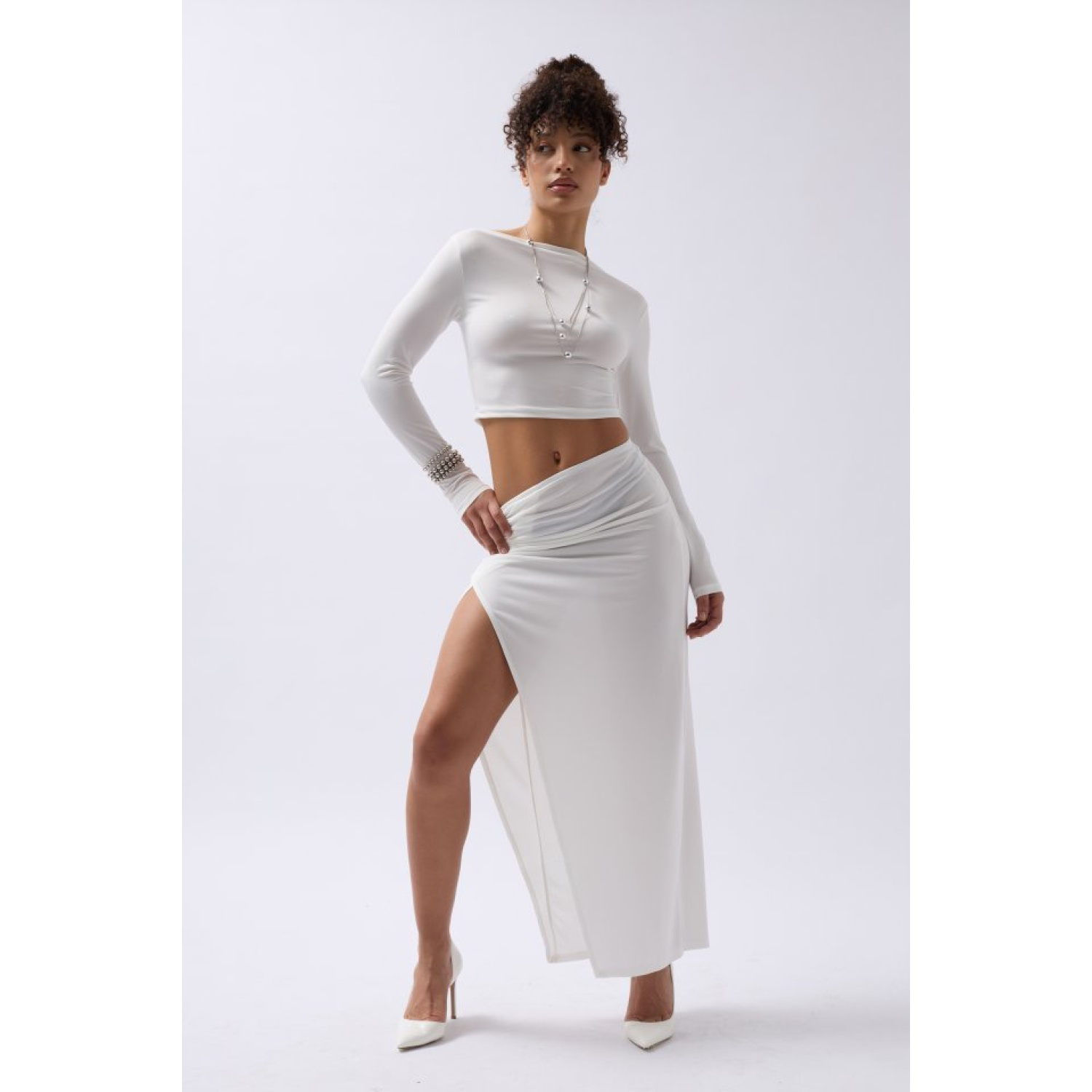 Lucky Life Kadın Yırtmaç Detay Maxi Etek Lucky Life Kadın Yırtmaç Detay Maxi Etek