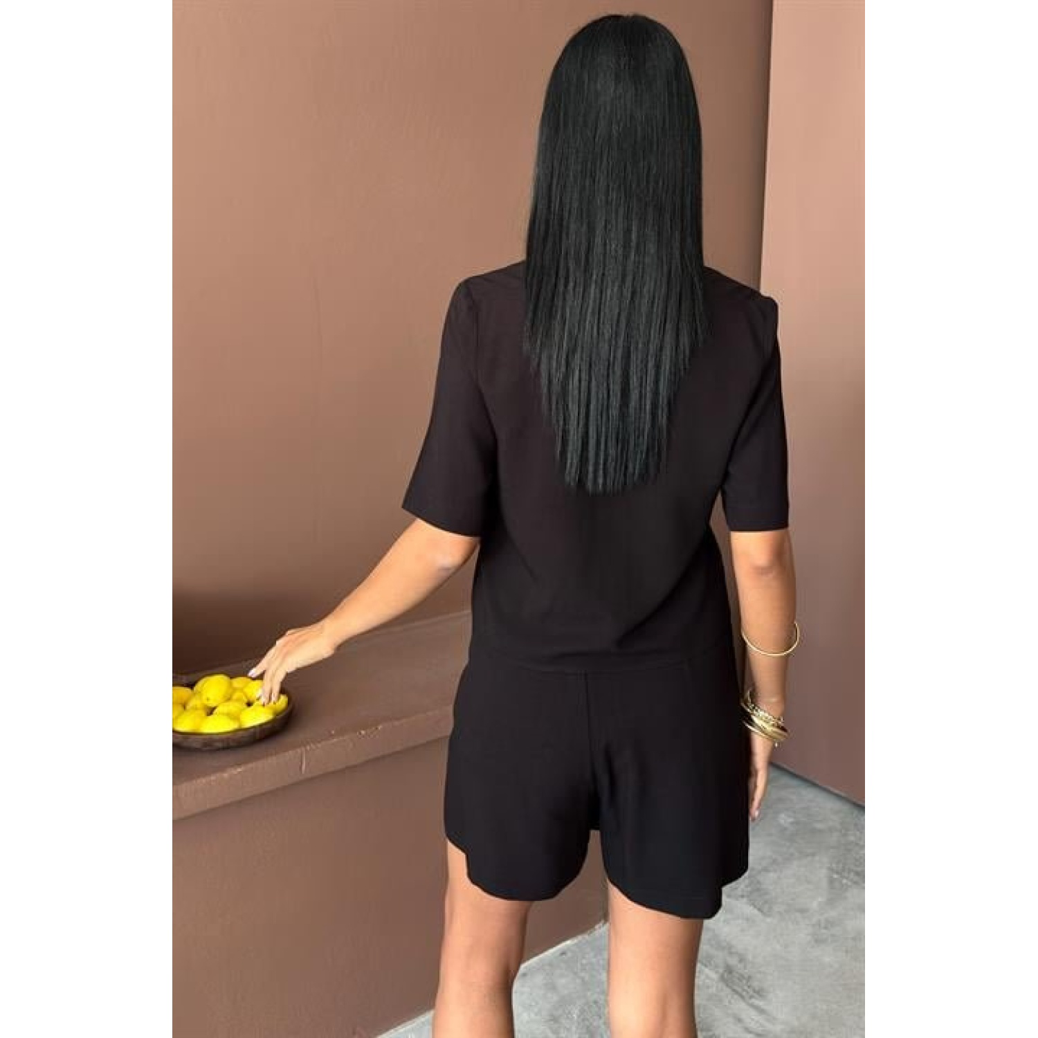 Lucky Life Kadın Gömlek Şort Etek Viscon Lucky Life Kadın Keten T