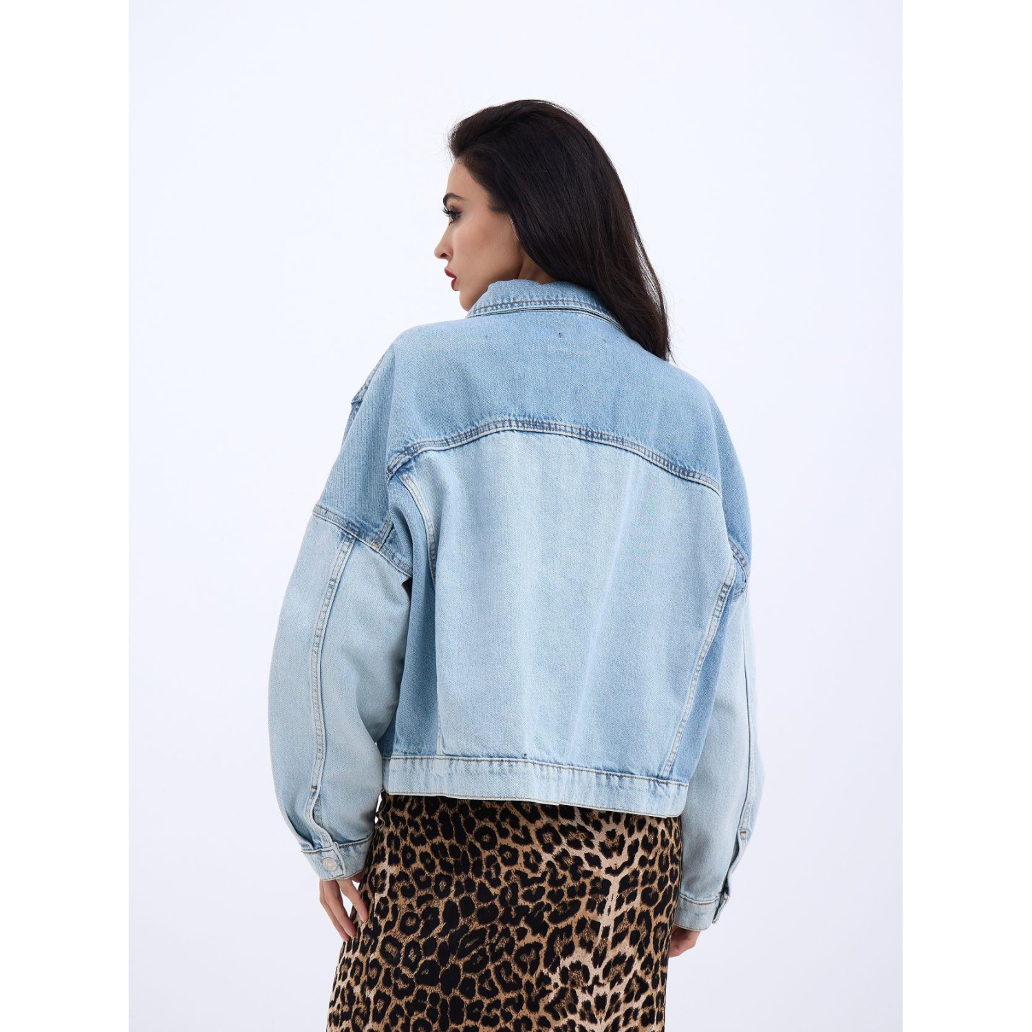 Lucky Life Kadın 789 KOT CEKET-MAVİ