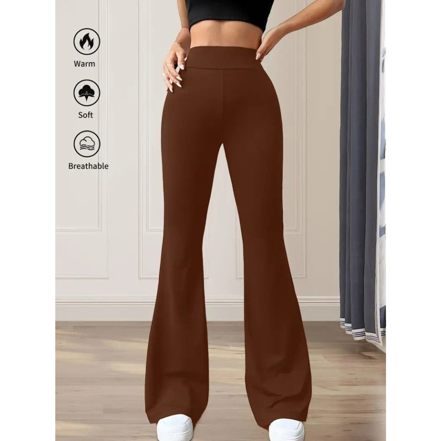 Lucky Life Kadın Yüksek Bel Geniş Paçalı Dalgıç Tayt