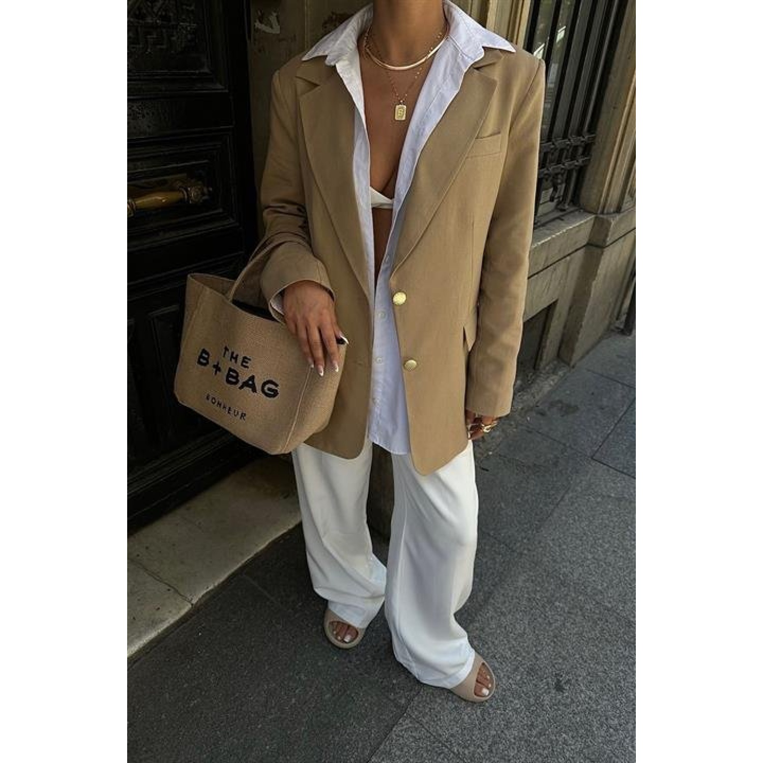 Lucky Life Kadın Blazer Keten Ceket  6105