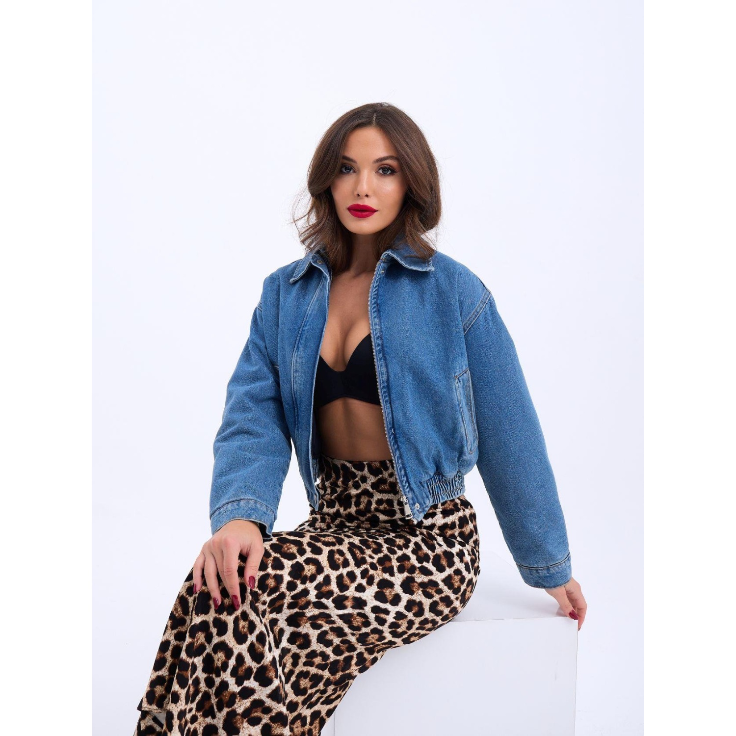 Lucky Life Kadın 701 KOT CEKET-MAVİ