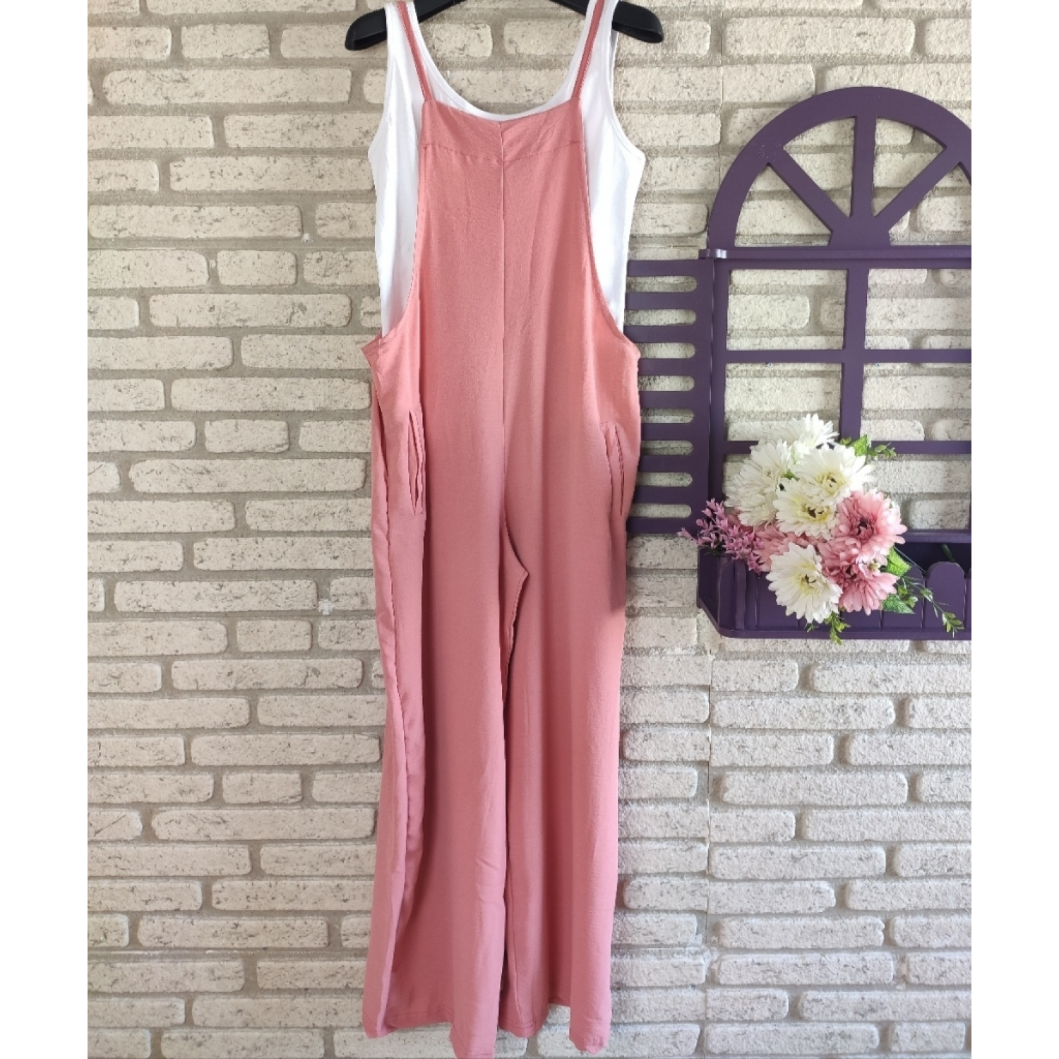 Lucky Life Kadın İp Askılı Atlet Detay Aerobin Salaş Tulum