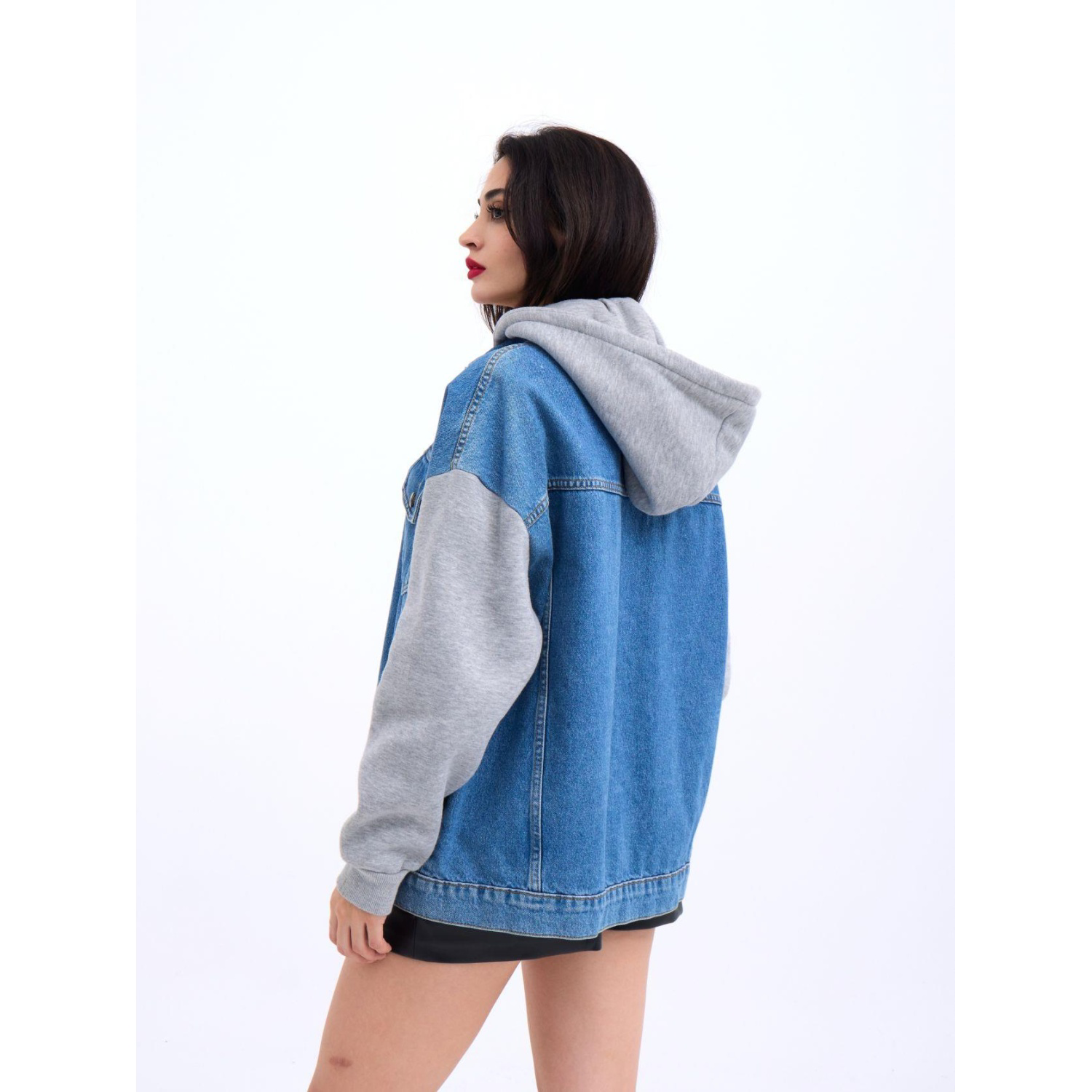 Lucky Life Kadın 712 KOT CEKET-MAVİ