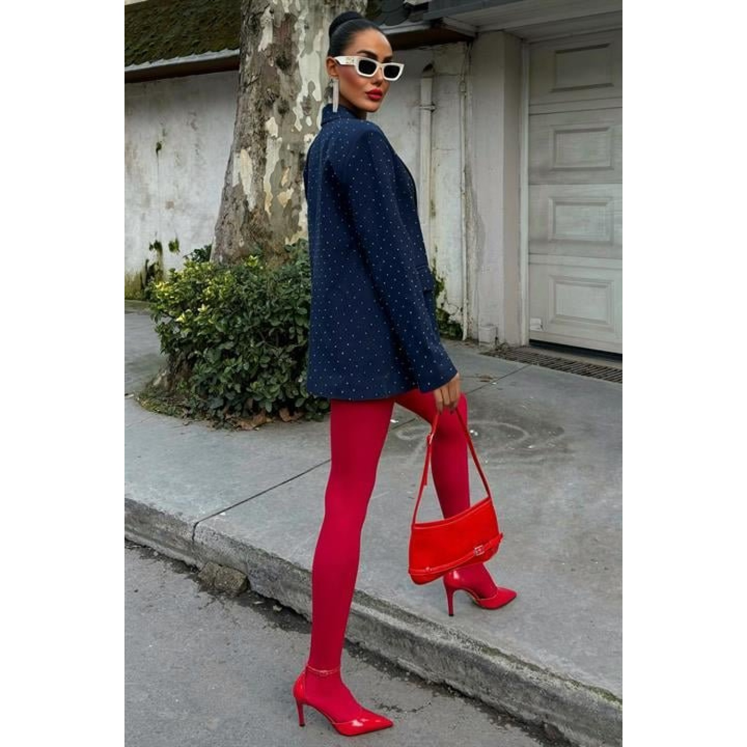 Lucky Life Kadın Taş Detaylı Lucky Life Kadın Premium Blazer Ceke