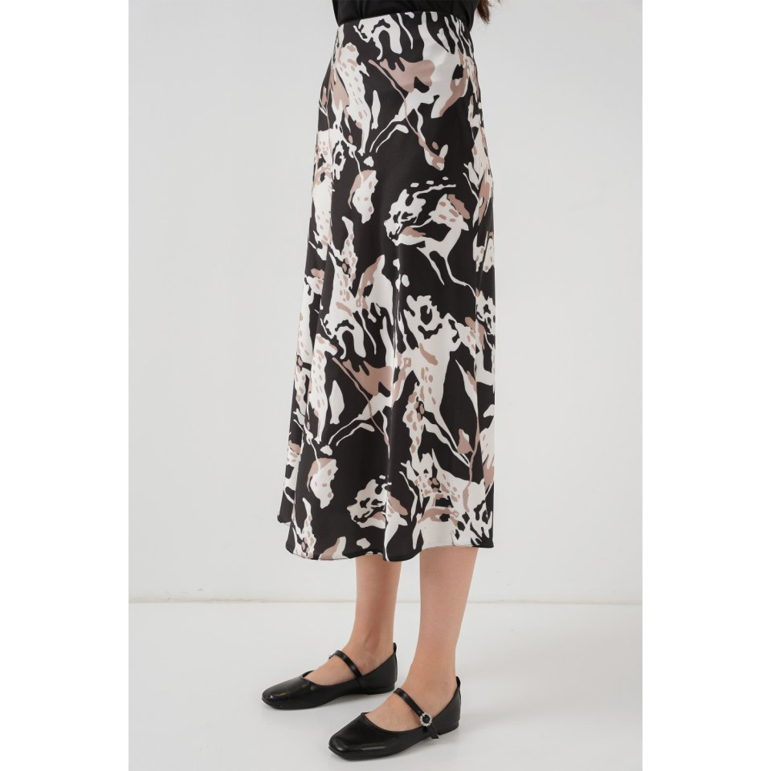 Lucky Life Kadın Saten Etek - Y.Bej