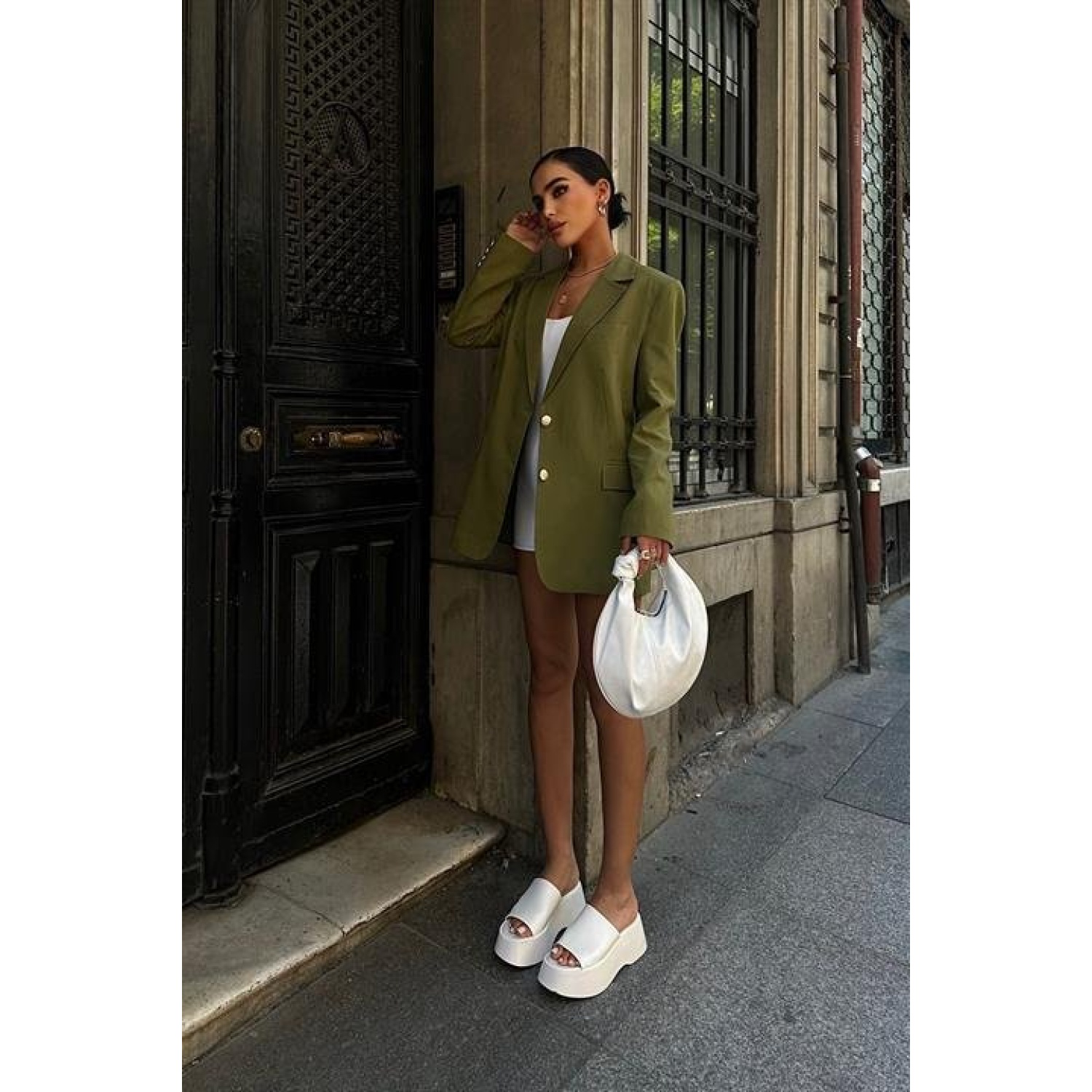 Lucky Life Kadın Blazer Keten Ceket  6105
