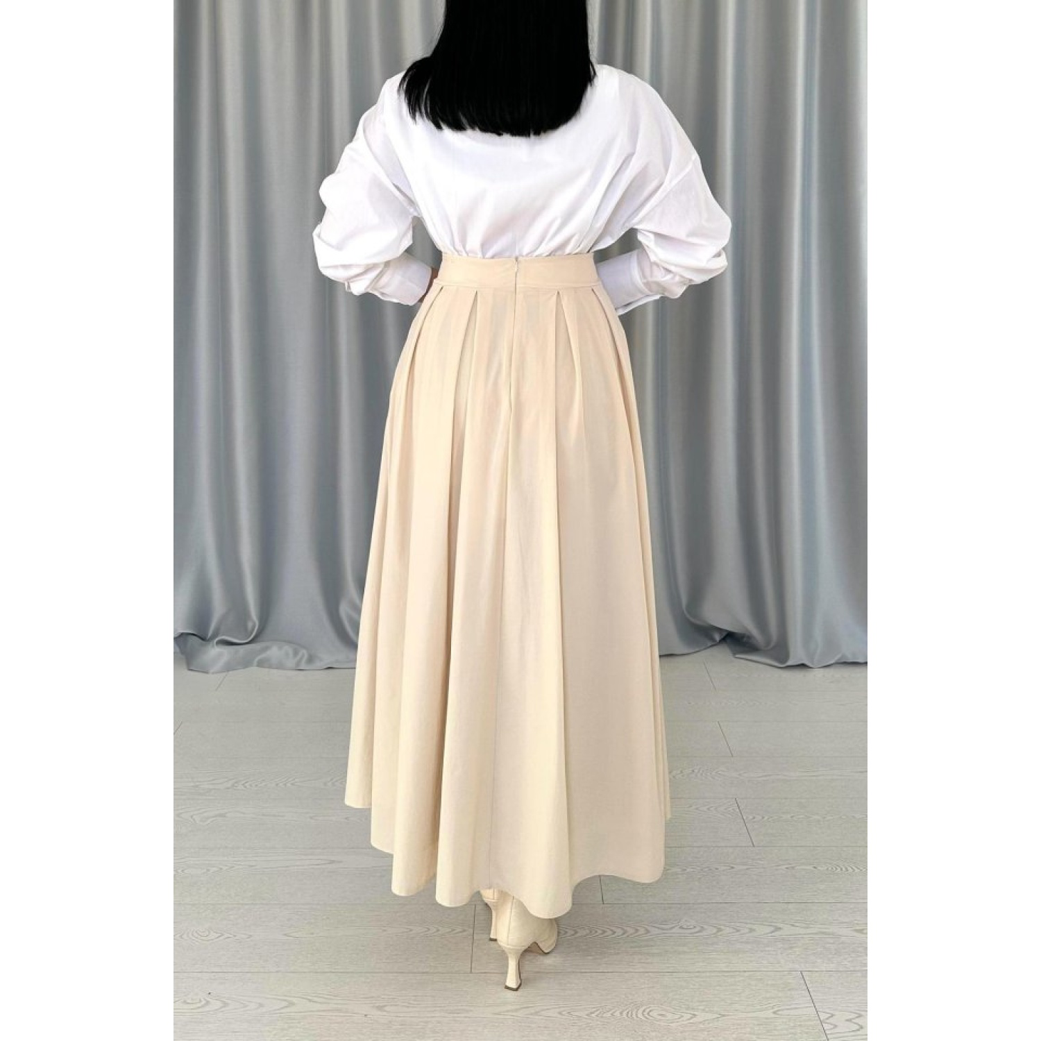 Lucky Life Kadın Uzun Pileli Etek