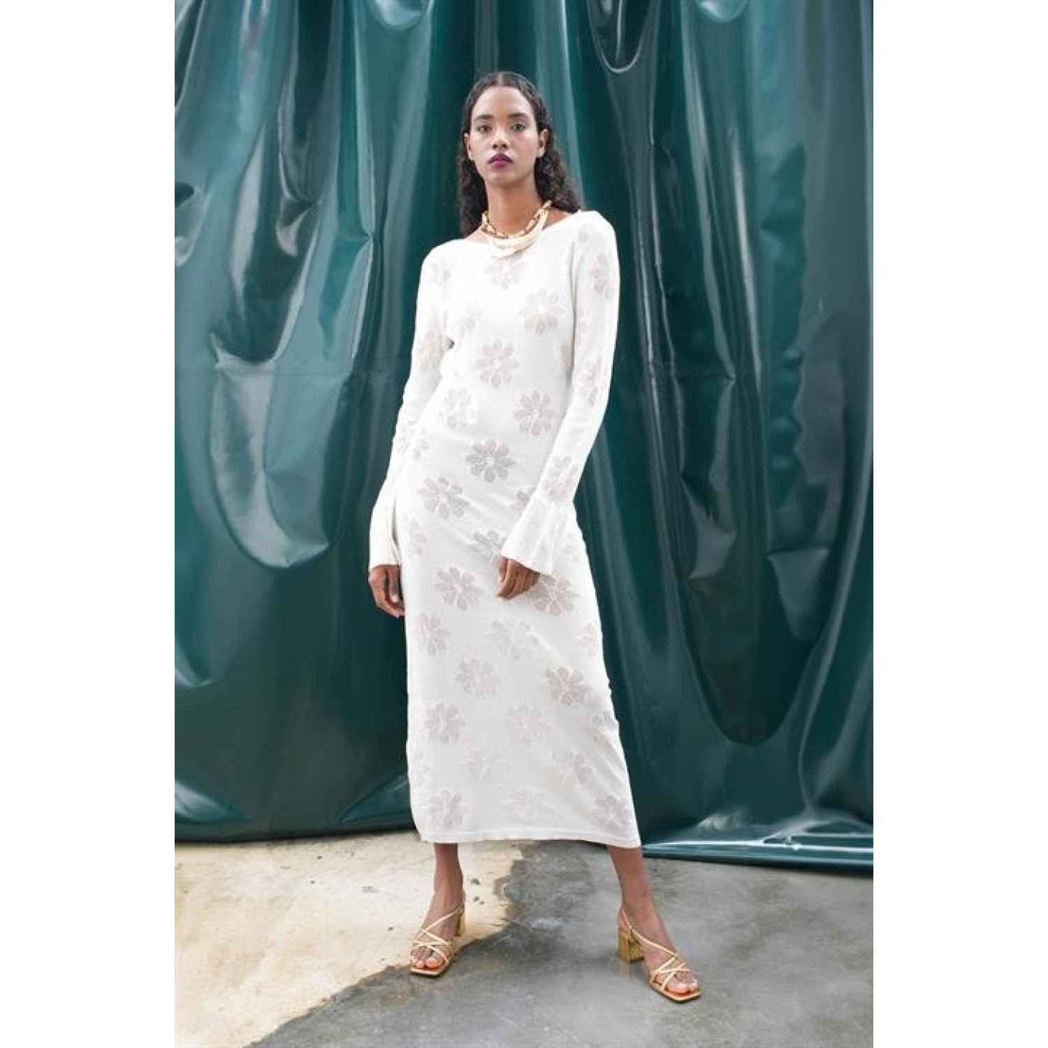 Lucky Life Kadın Çiçek Desenli Maxi Boy Elbise Lucky Life Kadın Çiçek Desenli Maxi Boy Elbise