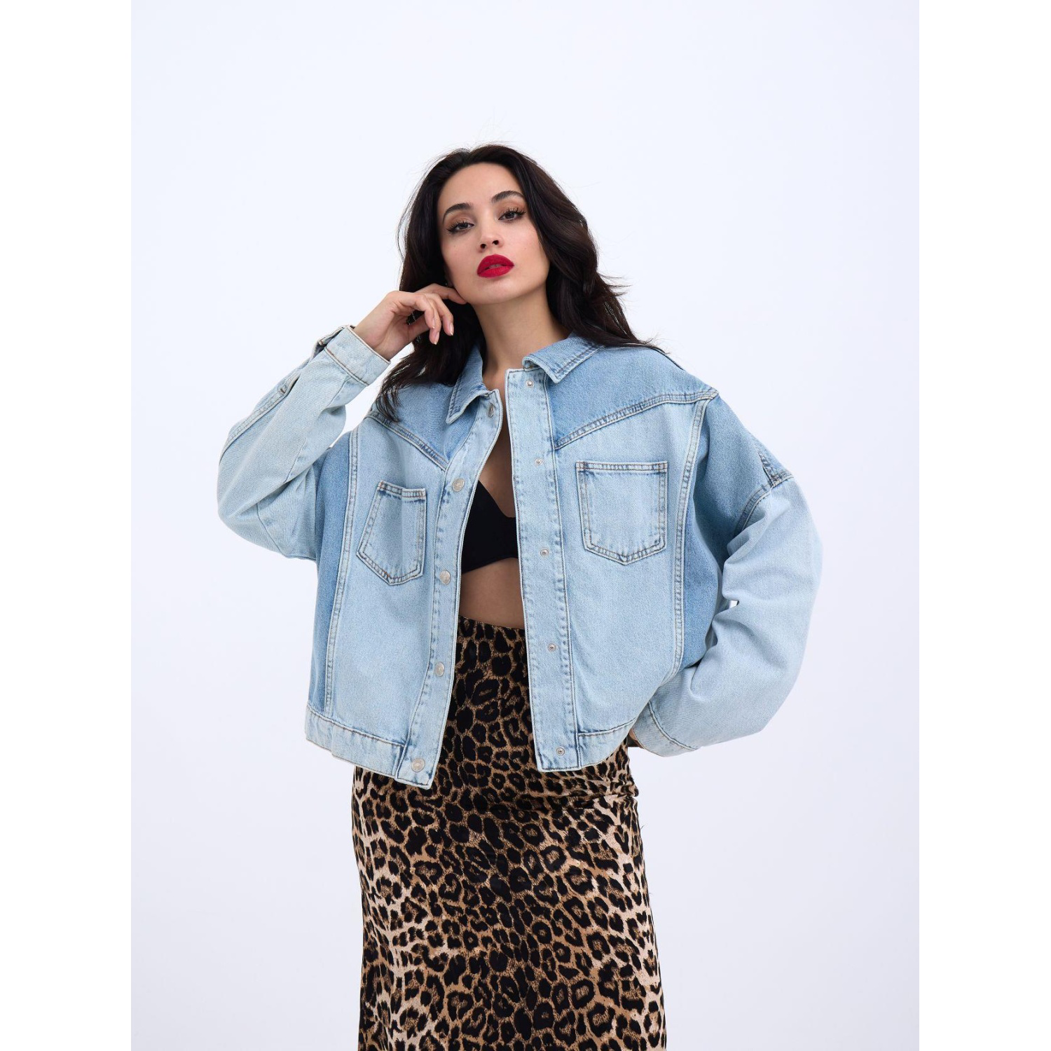 Lucky Life Kadın 789 KOT CEKET-MAVİ