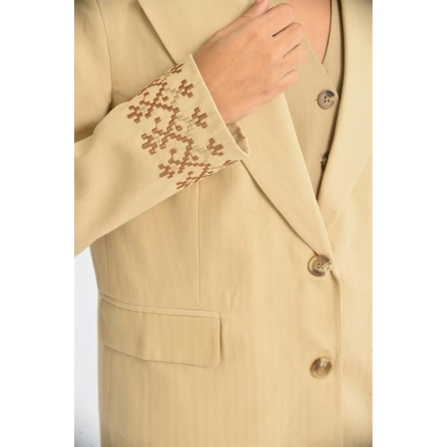 Lucky Life Kadın Nakışlı Blazer Ceket