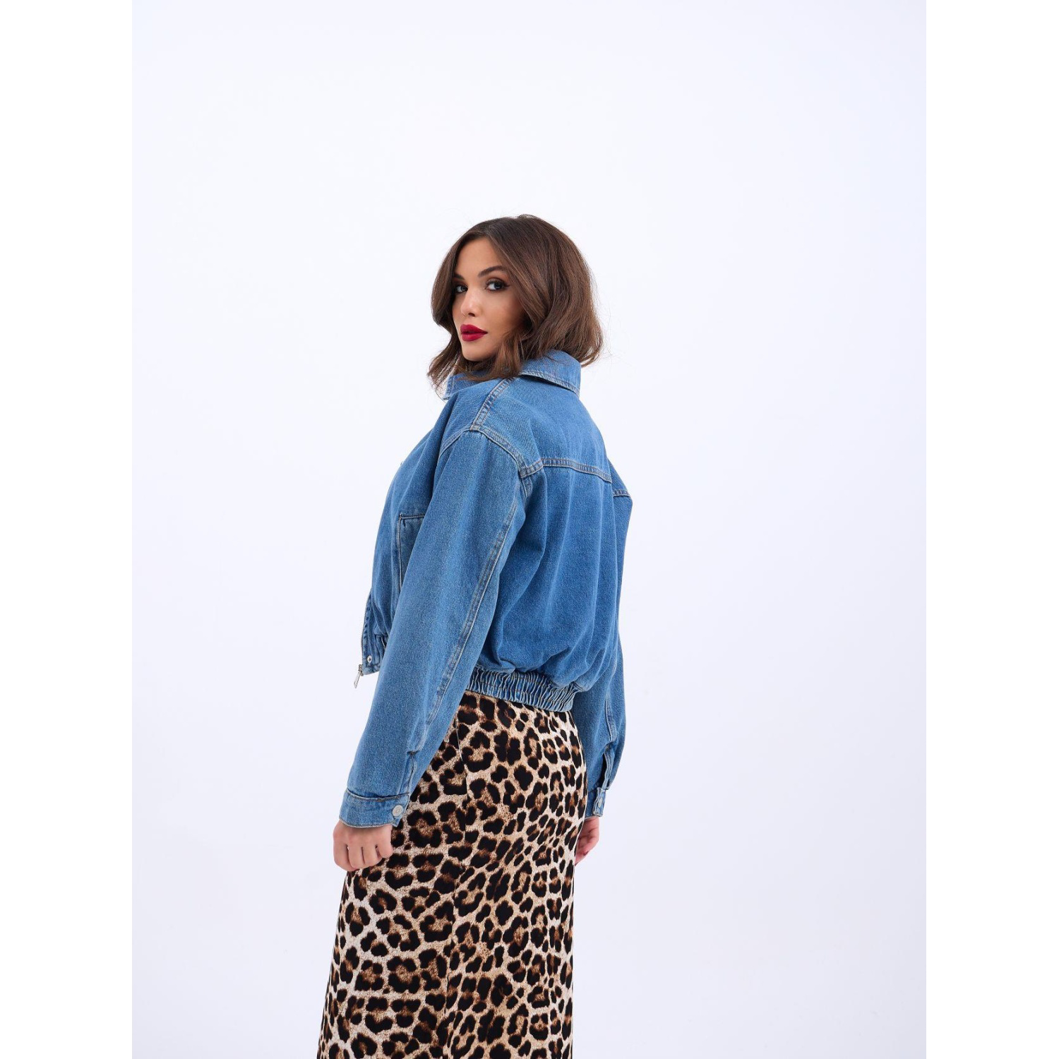 Lucky Life Kadın 701 KOT CEKET-MAVİ