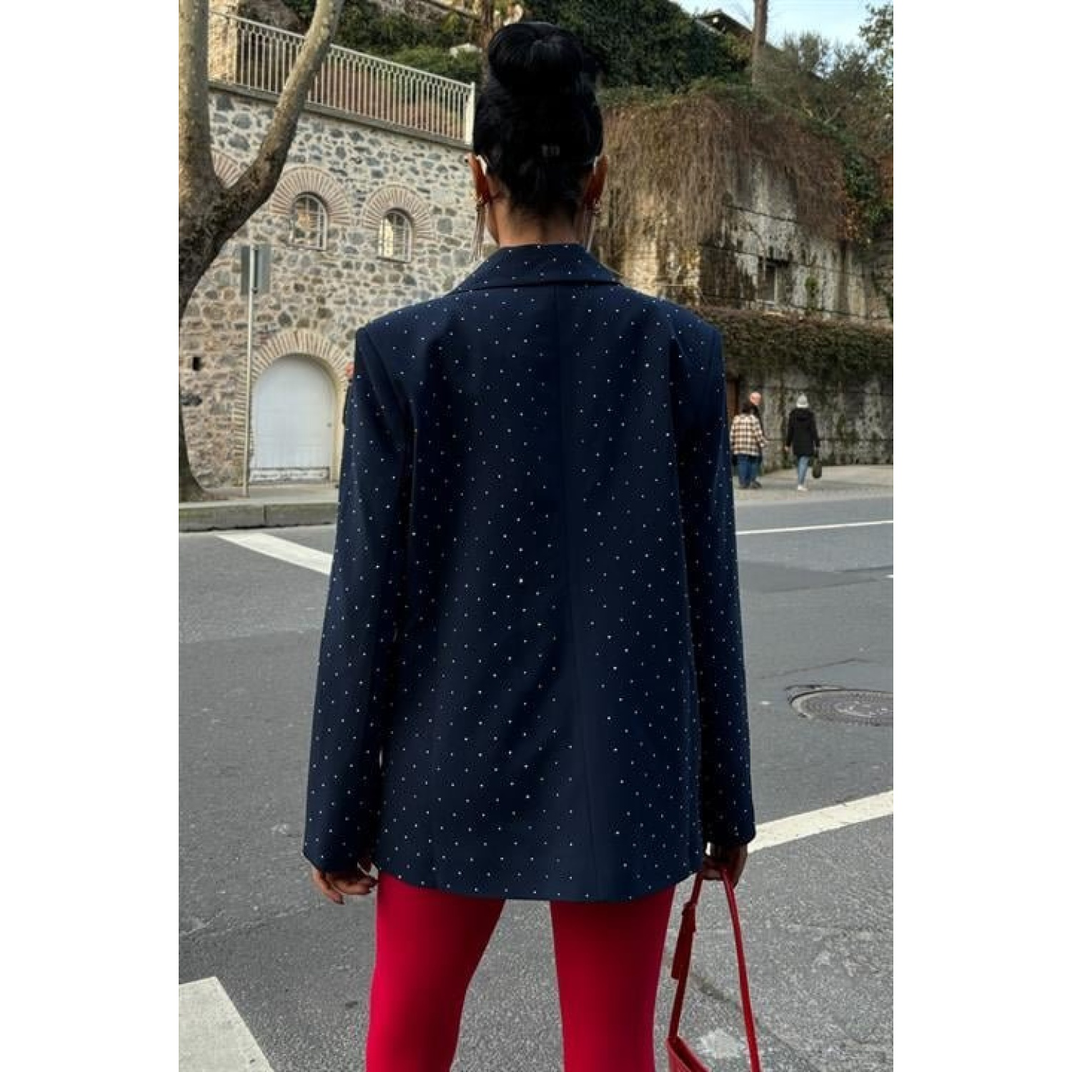 Lucky Life Kadın Taş Detaylı Lucky Life Kadın Premium Blazer Ceke