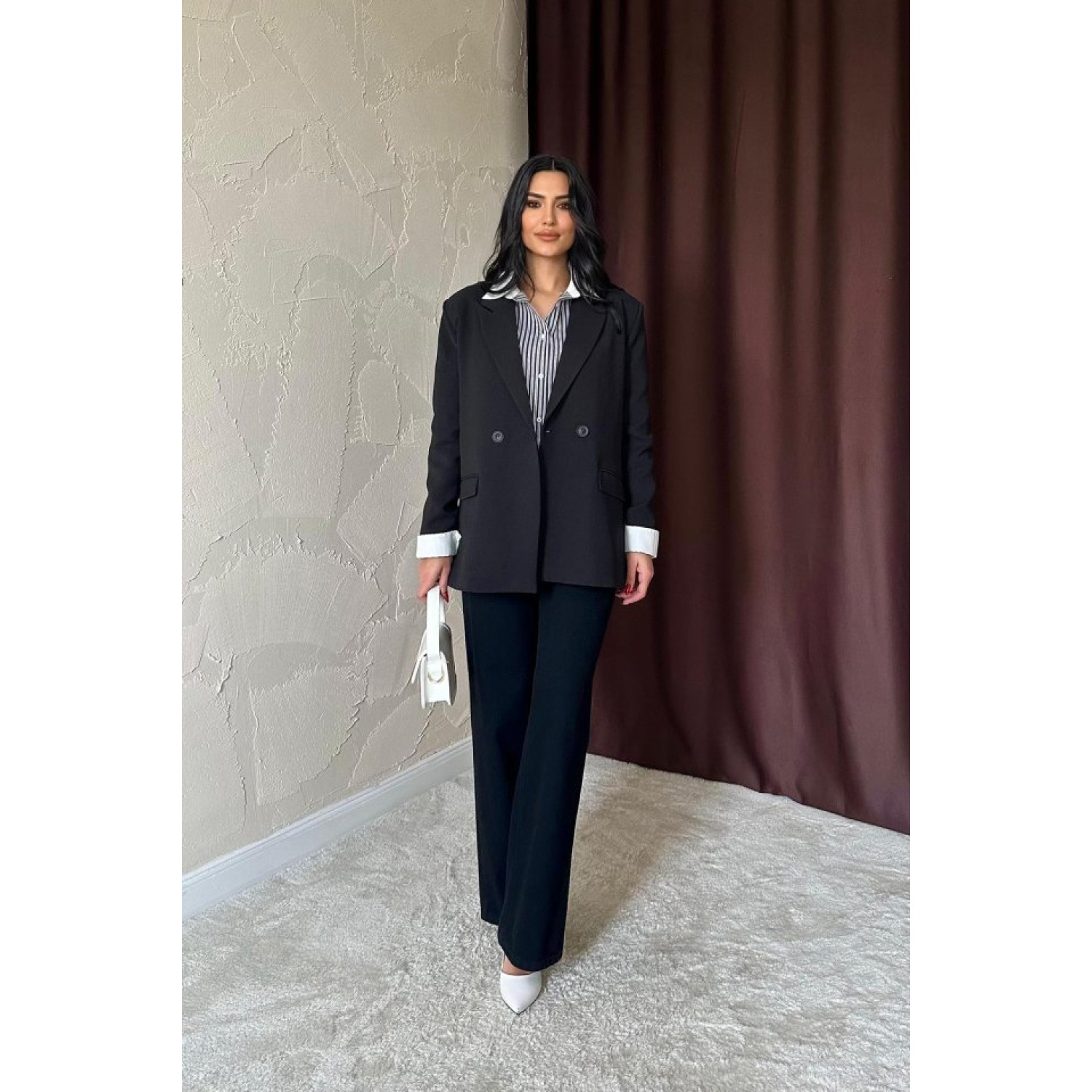 Lucky Life Kadın Siyah Blazer Ceket