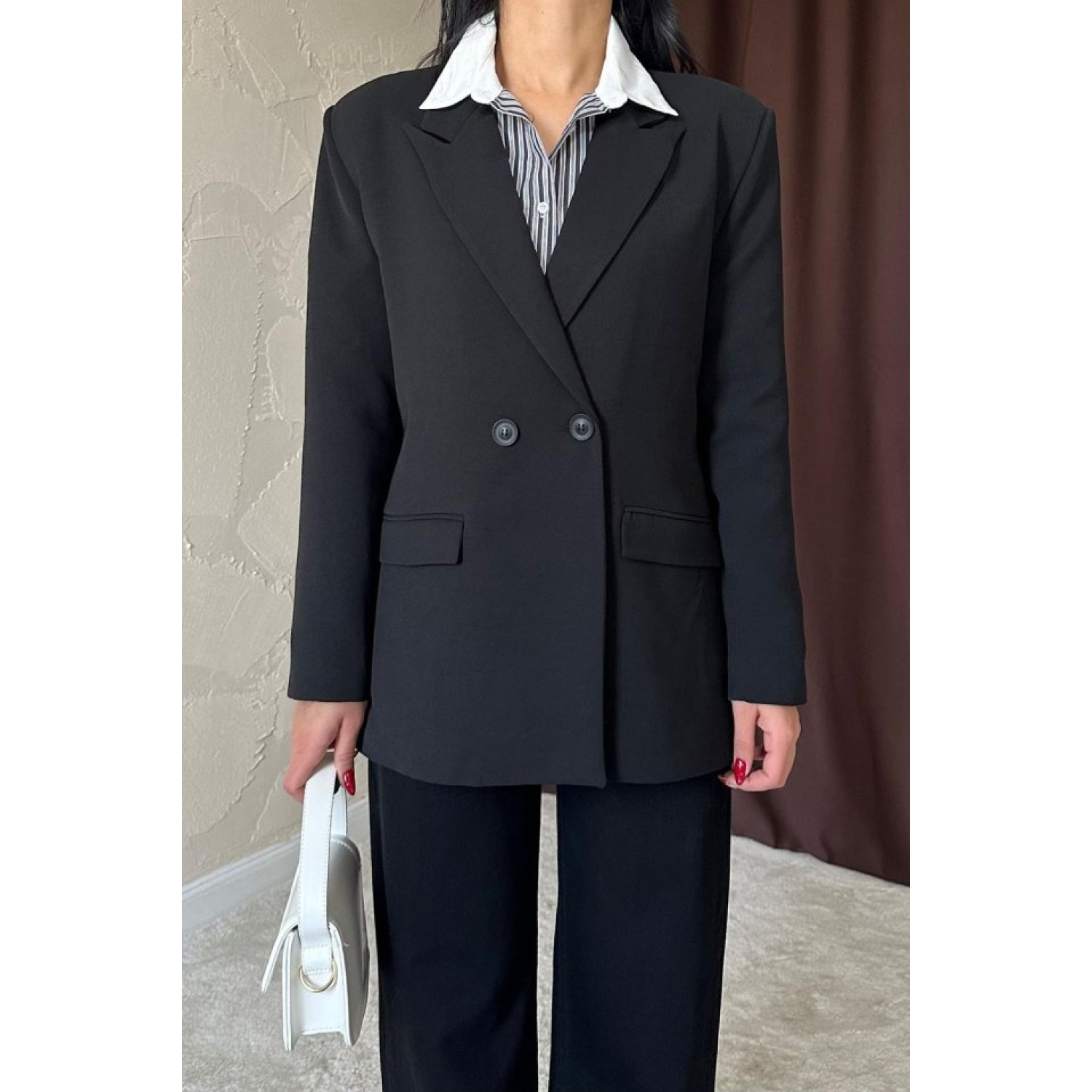 Lucky Life Kadın Siyah Blazer Ceket