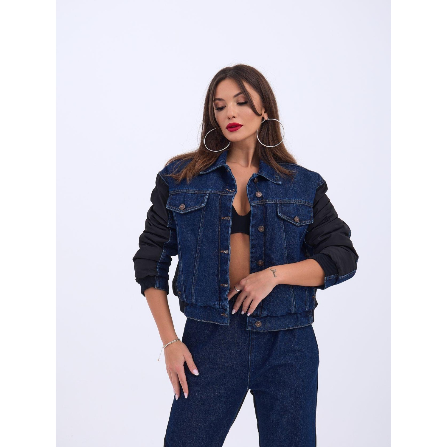 Lucky Life Kadın 15 KOT CEKET-MAVİ