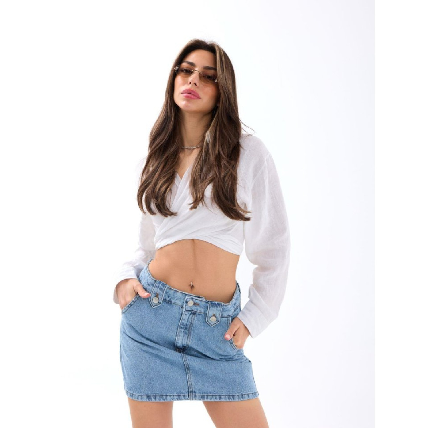 Lucky Life Kadın ETEK-MAVİ