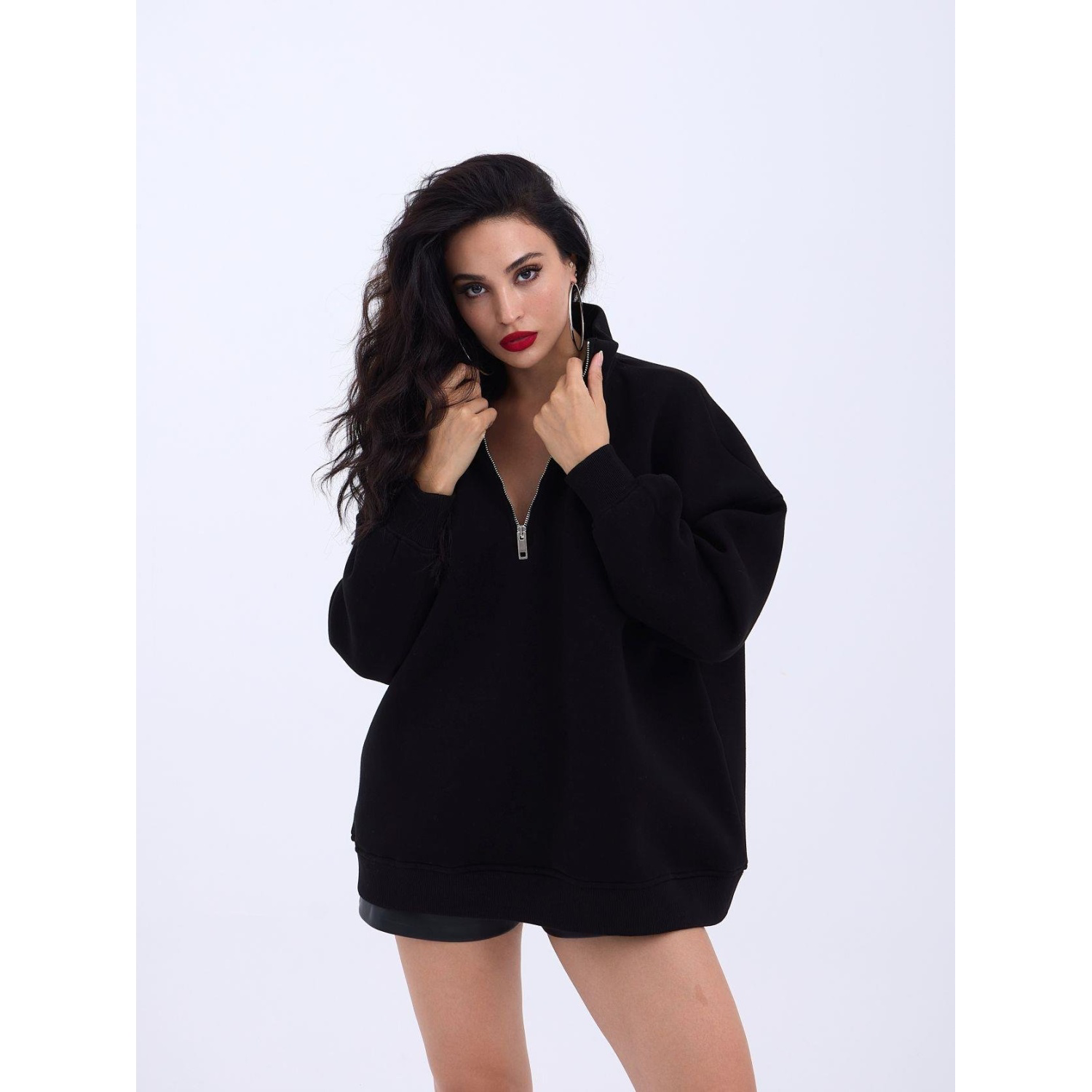 Lucky Life Kadın SWEAT-SİYAH Lucky Life Kadın SWEAT-SİYAH