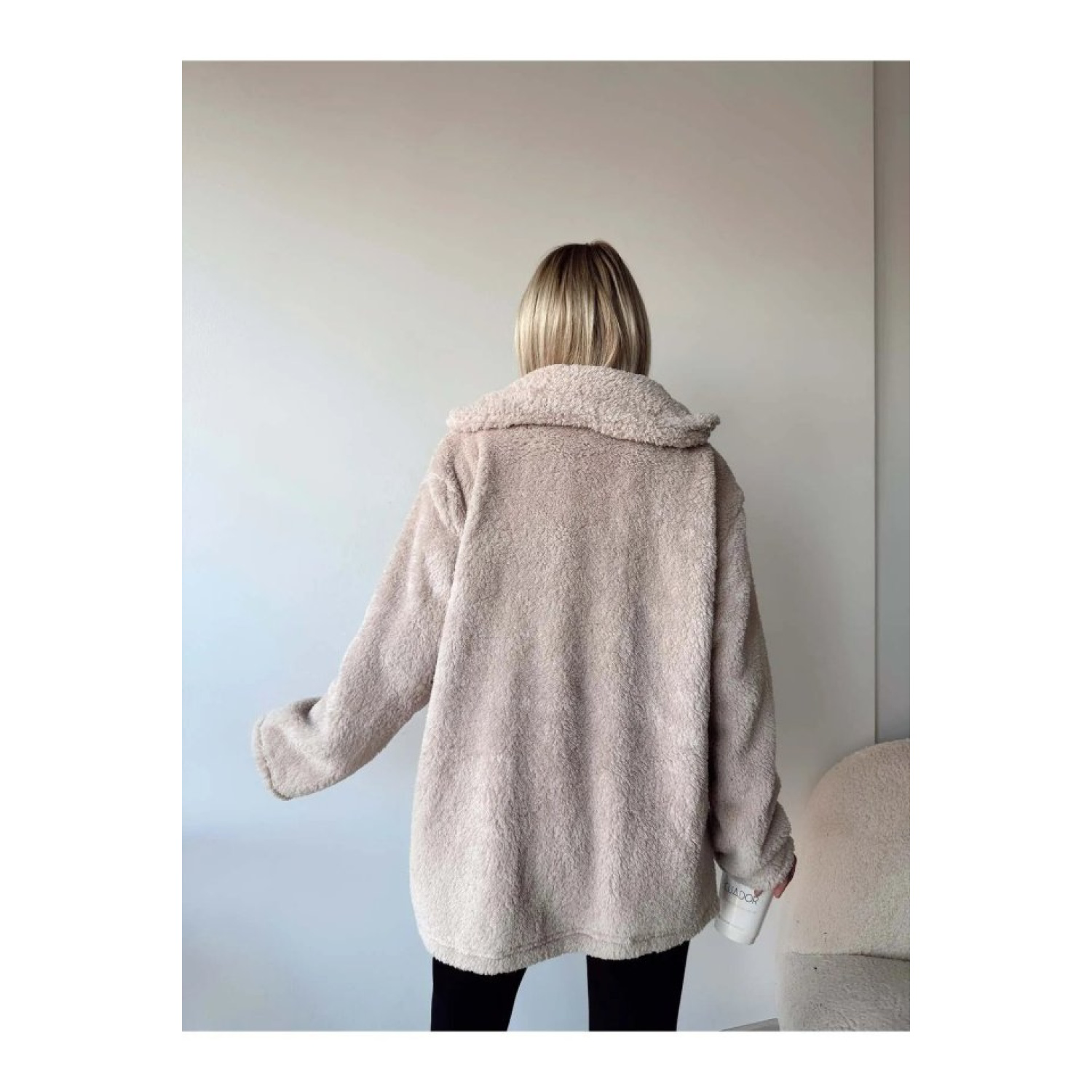 Lucky Life Kadın Uzun Kollu Cep Ve Düğme Detay Wellsof Kumaş Kaba