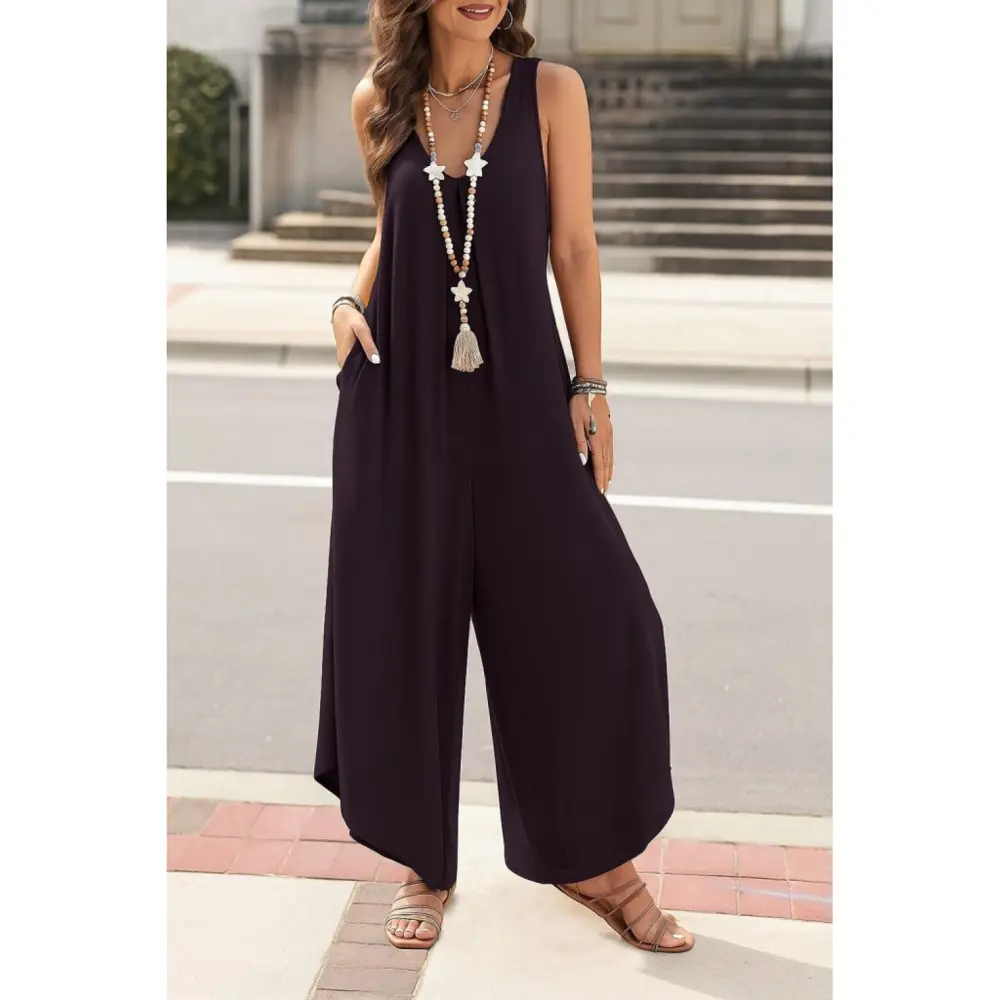 Lucky Life Kadın Askılı Yuvarlak Yaka Cepli Salaş Uzun Viskon Tul